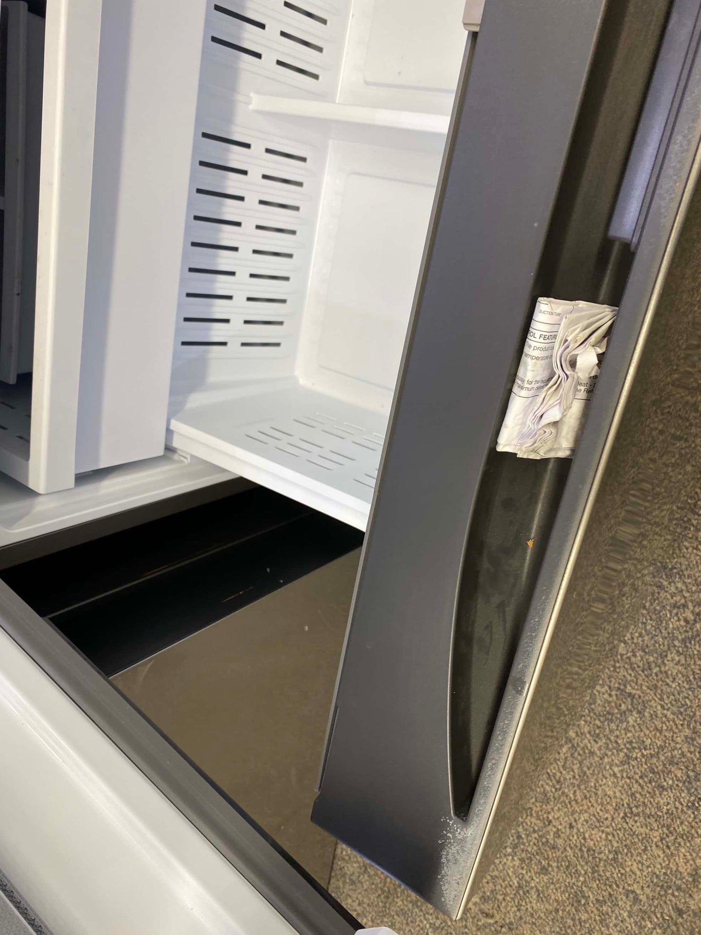 ITEM: RF1075 Samsung 31 cu. ft. Mega Capacity 3-Door French Door Refrigerator with Four Types of Ice in Stainless Steel 36”
