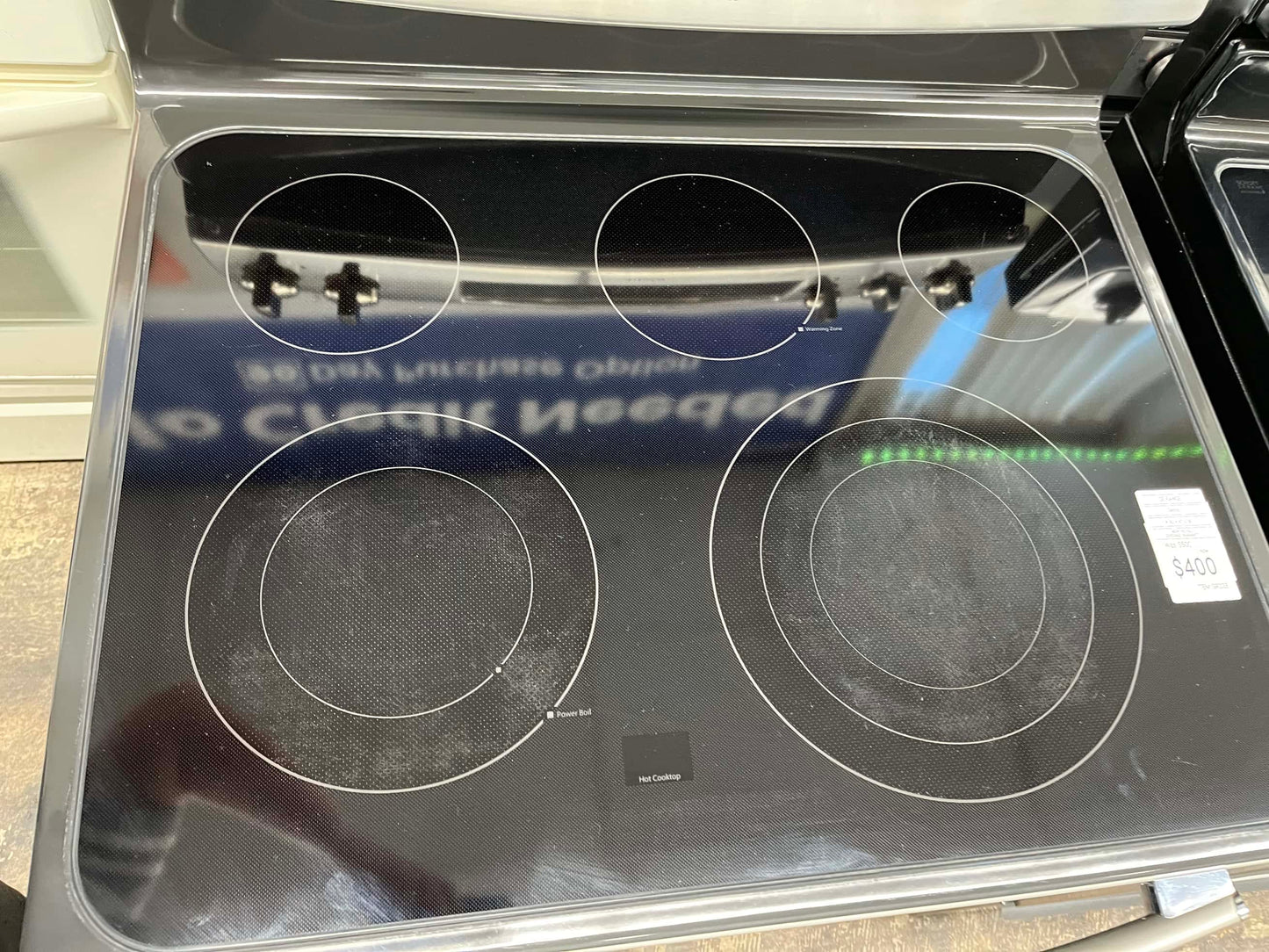 . ITEM #GR33B GE Stainless steel electric range 4 burner 30 inch *more pictures soon