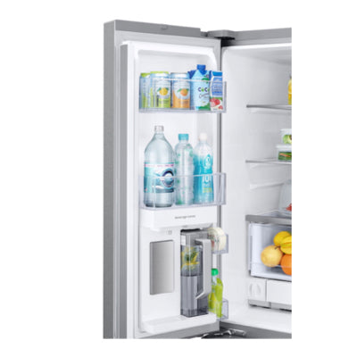 ⭐️ CYBER MONDAY ★ Samsung 33” Open Box - 25 cu. ft. 3-Door French Door Smart Refrigerator with Beverage Center - Stainless Steel RF302
