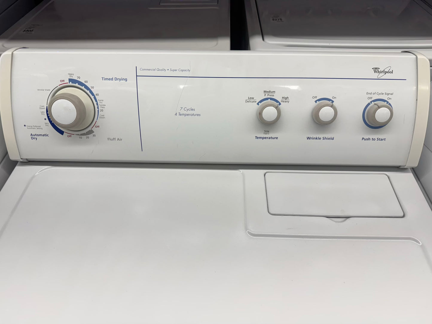 Whirpool gas dryer commercial quality..super capacity