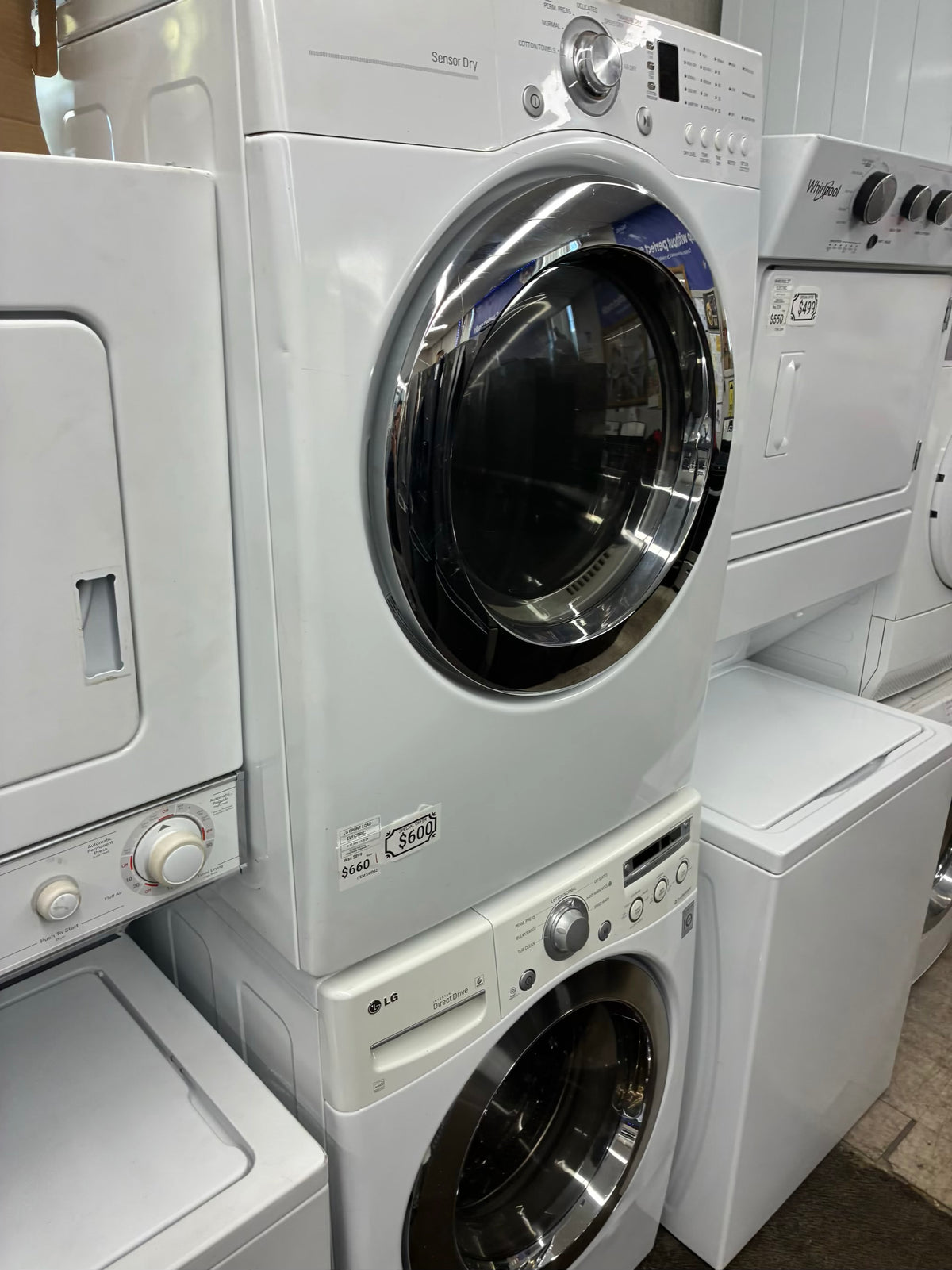 LG electric washer and dryer 27” front load