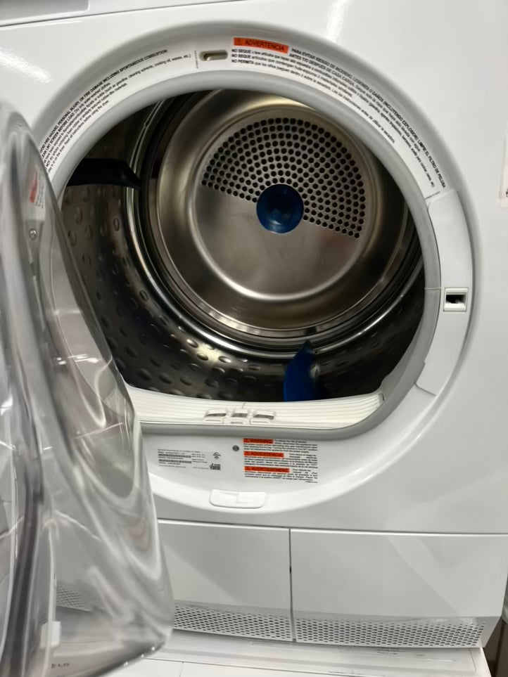 ^ITEM #ED17F Electrolyx front load electric dryer 220v large capacity stackable 27”