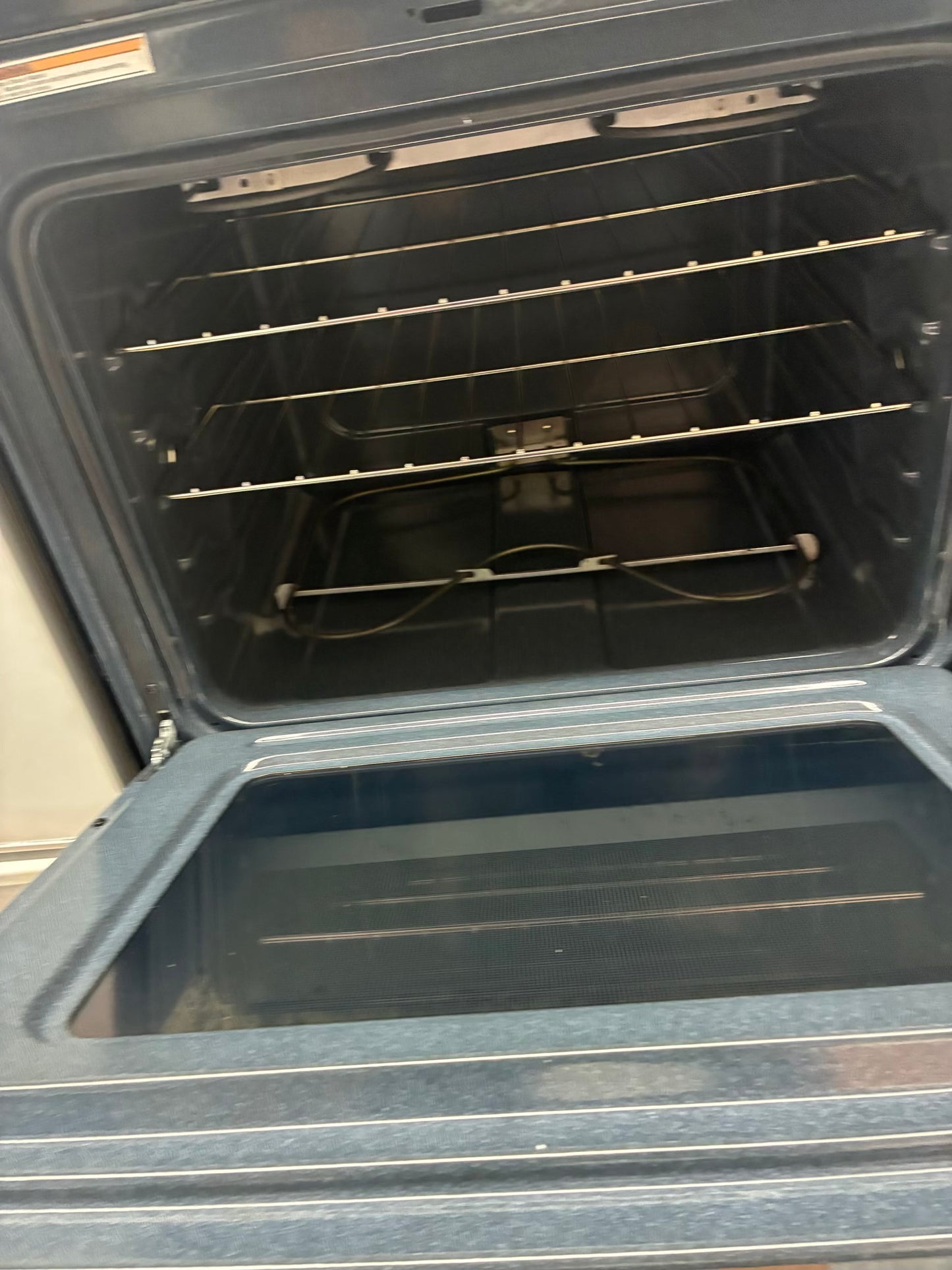 Amana electric white range 4 burner 30 inch stainless steel