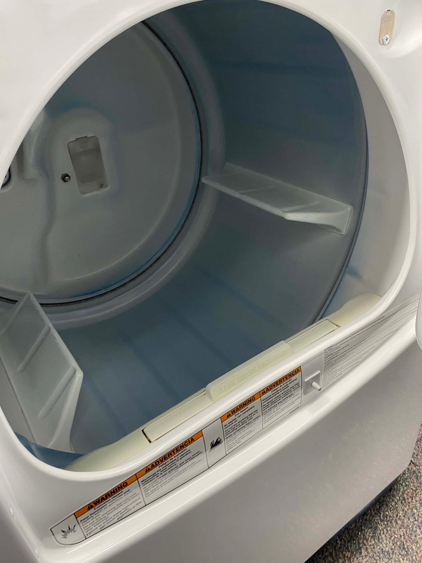 TEM: #ED74D Whirlpool cabrio electric dryer large capacity side x side 29 in