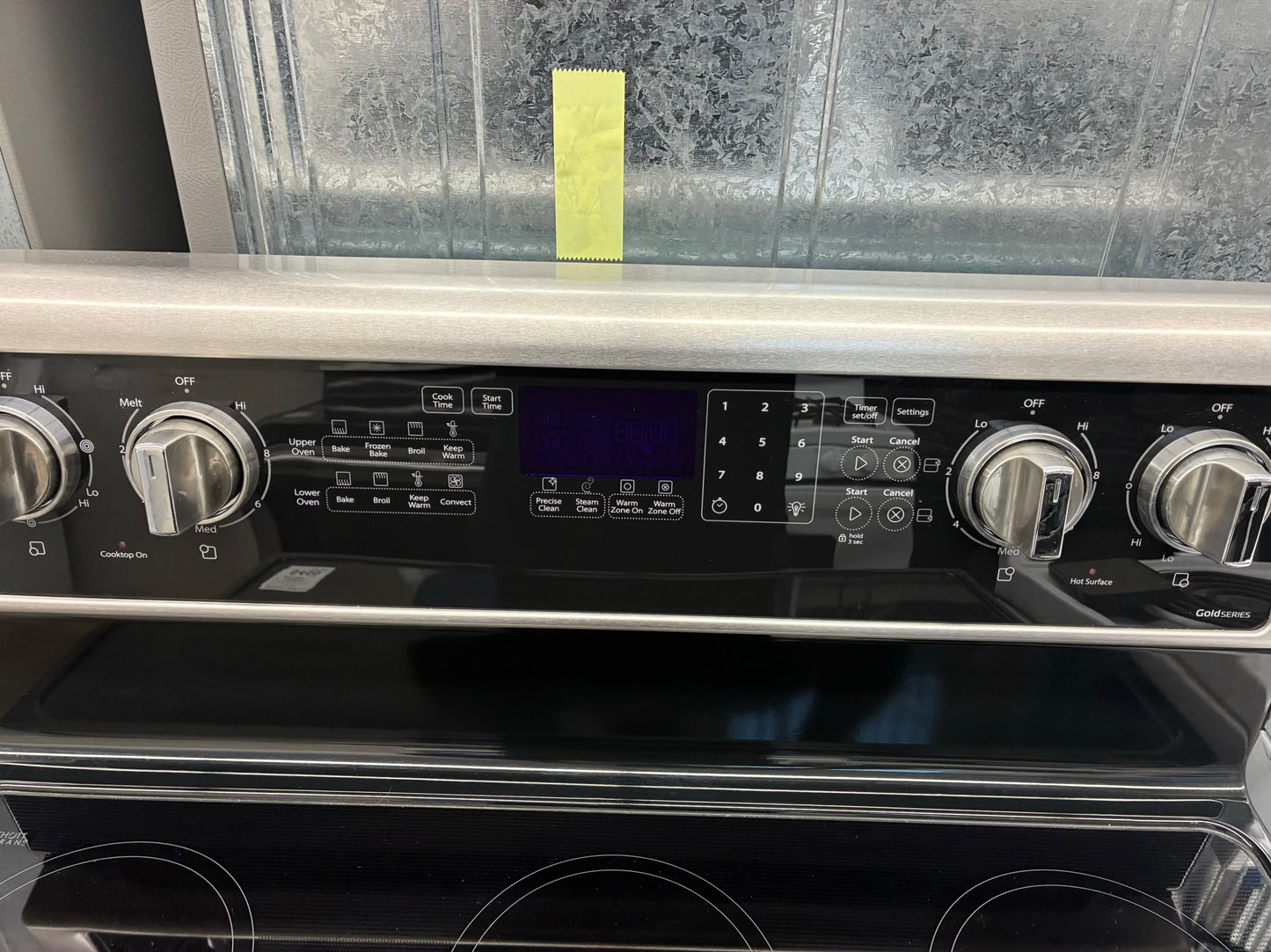 Whirlpool electric white range 5 burner 30 inch stainless steel double oven