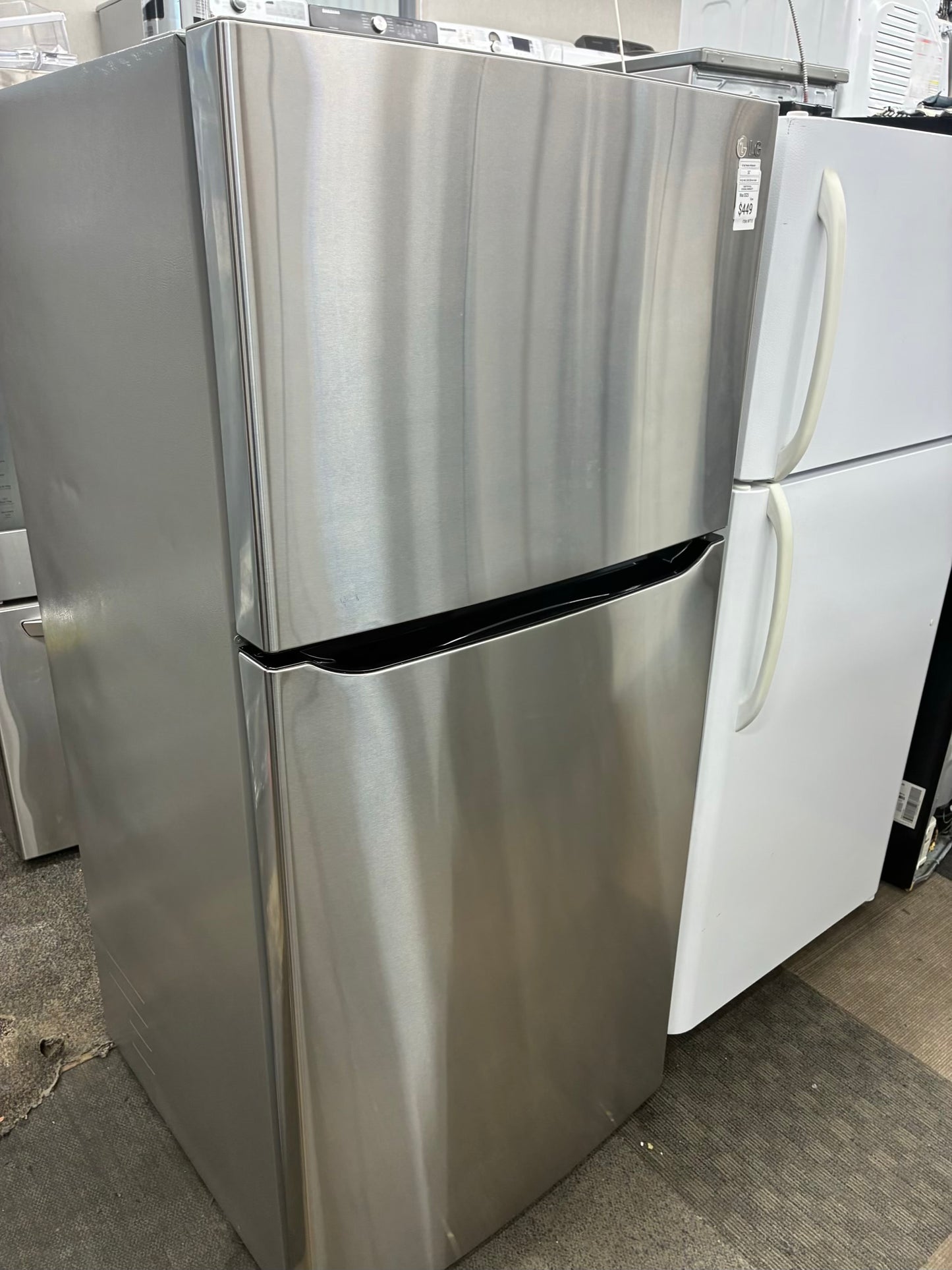 LG stainless steel Top Freezer Refrigerator 30”