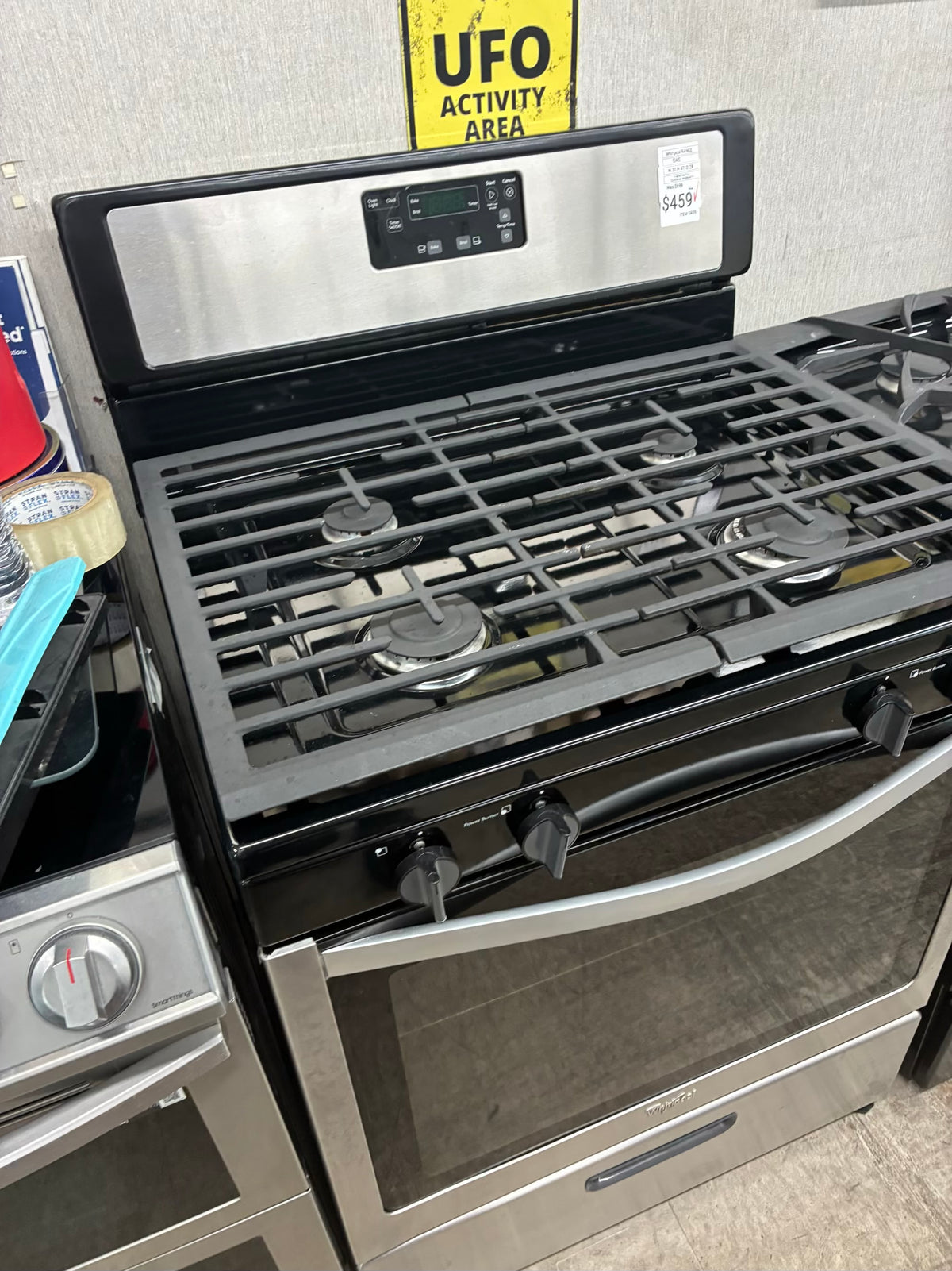 Whirlpool Gas Range Stainless Steel 4 Burners 30”