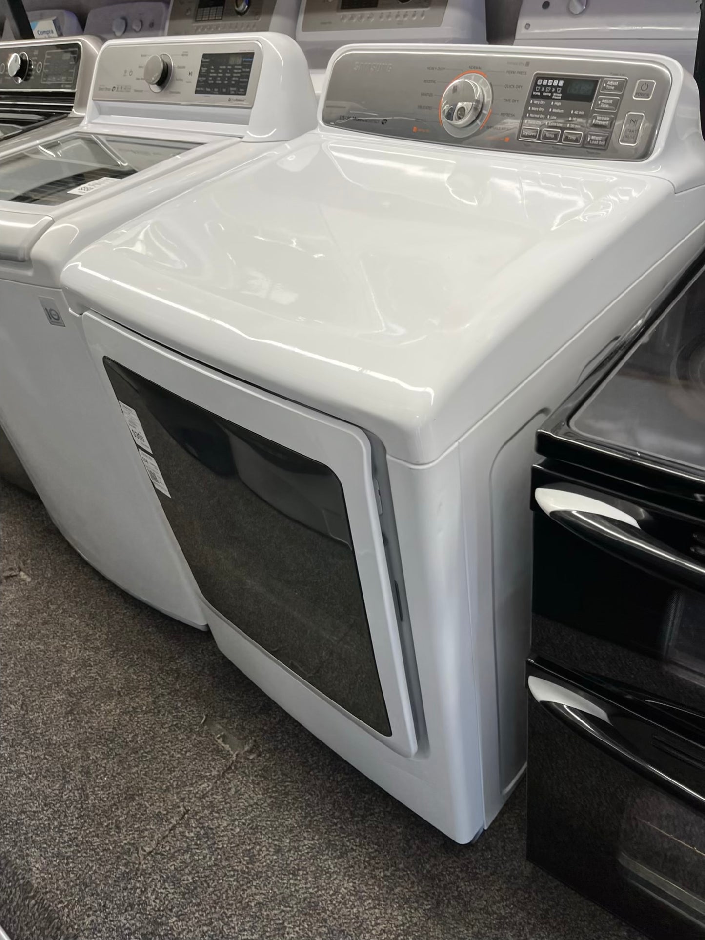 ^ ITEM #GD94S Samsung gas dryer Side x Side 27”