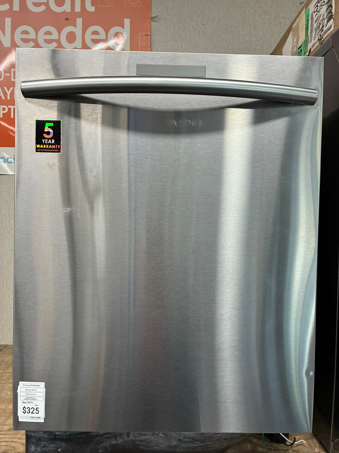 Samsung Dishwasher 24” stainless steel