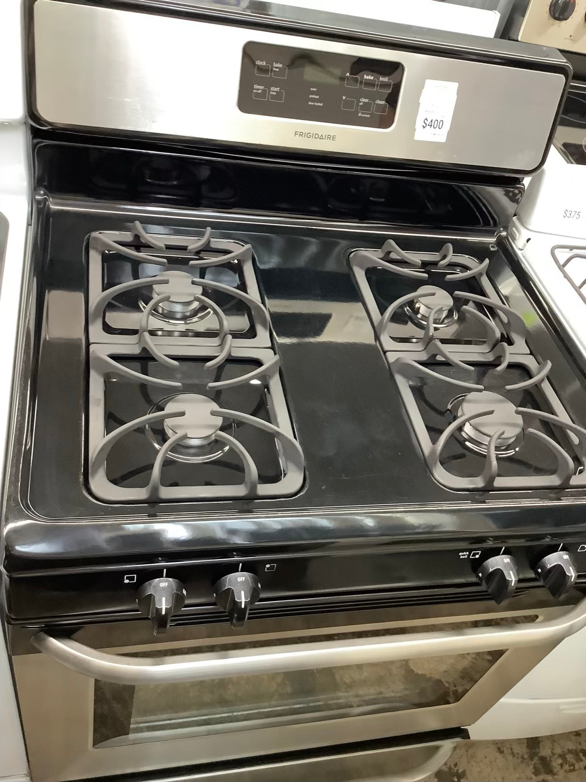 Frigidaire gas range stainless steel 4 burner