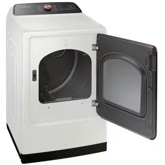 ••🔥HOT DEAL ★ Samsung Open Box  5.5 cu. ft. Smart Top Load Washer with Impeller and Super Speed,ENERGY STAR  and 7.4 cu. ft. Smart Vented GAS  Dryer set with Steam Sanitize in  Ivory HE WD3616