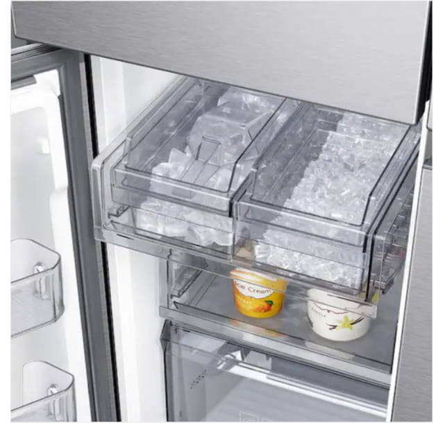 ★ Samsung Open Box 22.8 cu. ft. 4-Door Flex French Door Smart Refrigerator in Fingerprint Resistant Stainless Steel, Counter Depth 36 in RF306 - ST2