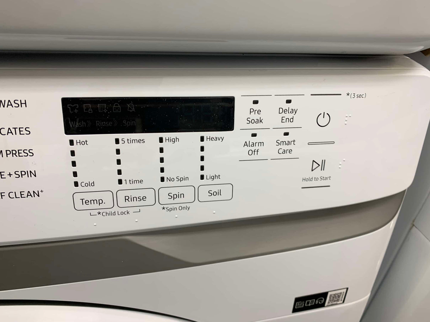 🔥 HOT DEAL
★ Samsung Open Box 4.5 cu. ft. High-Efficiency Front Load Washer with Self-Clean+ in White & 7.5 cu. ft. Stackable Vented Electric Dryer with Sensor Dry in White 27 in WD545