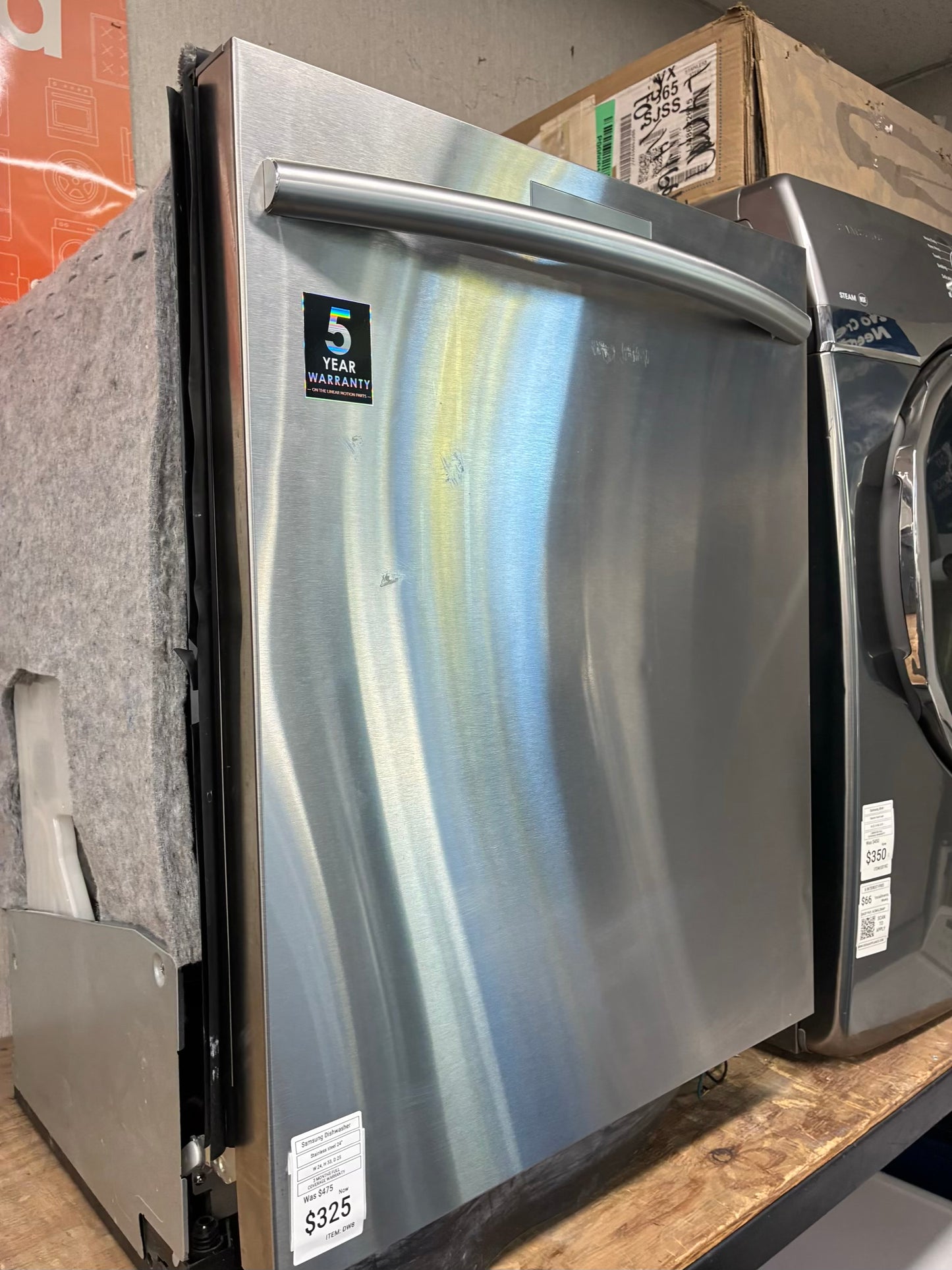 Samsung Dishwasher 24” stainless steel