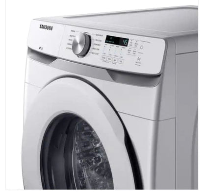 🔥 HOT DEAL
 ★ Samsung GAS SET Open Box 4.5 cu. ft. HE Front Load Washer with Self-Clean+ 7.5 cu. ft. Stackable GAS Dryer with Sensor Dry in White 27 in