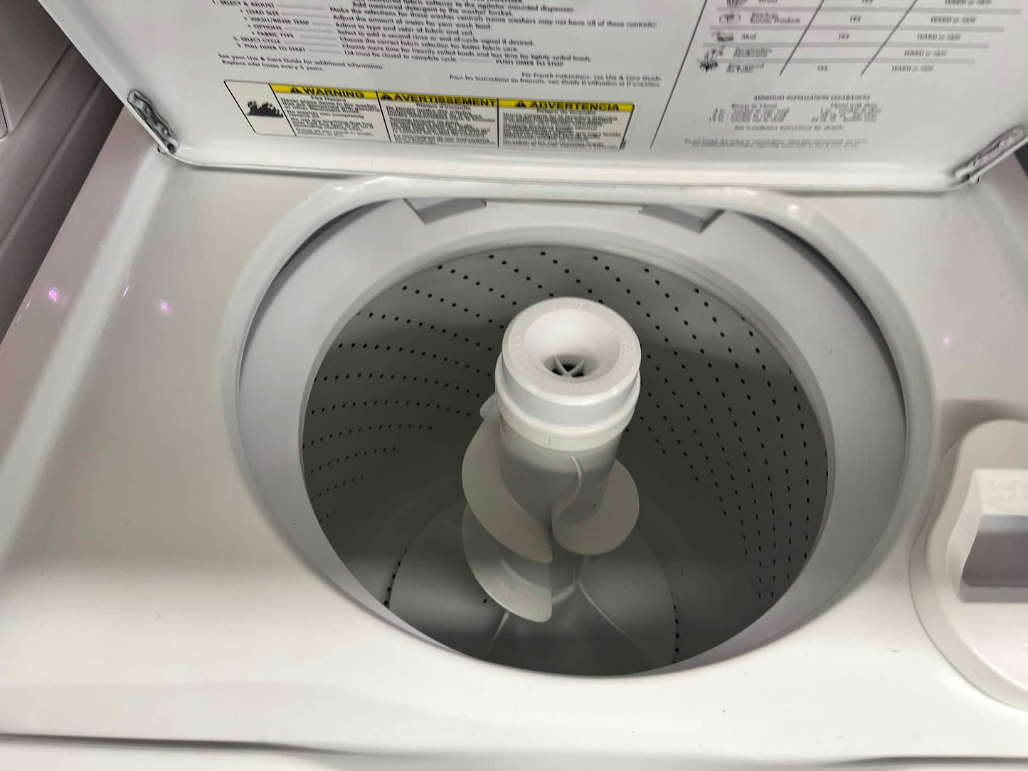 - ITEM #W95B whirlpool top load washer large capacity side x side 27”