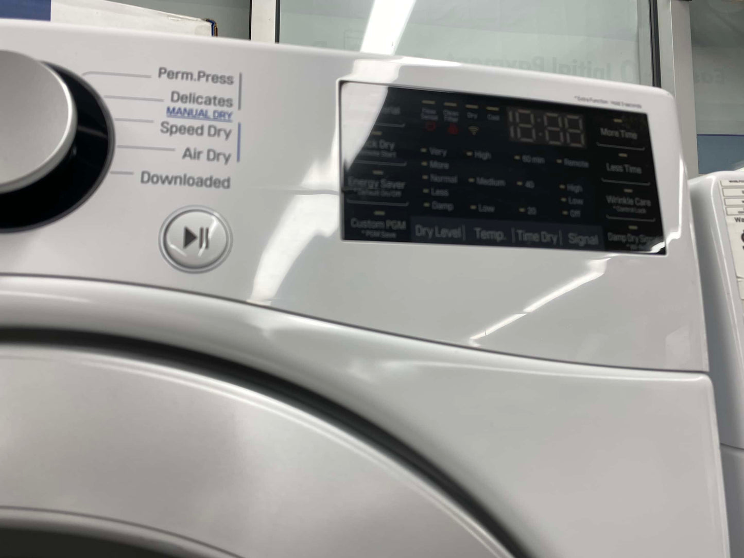 . ITEM #GD39J LG GAS dryer large capacity stainless steel drum 27”