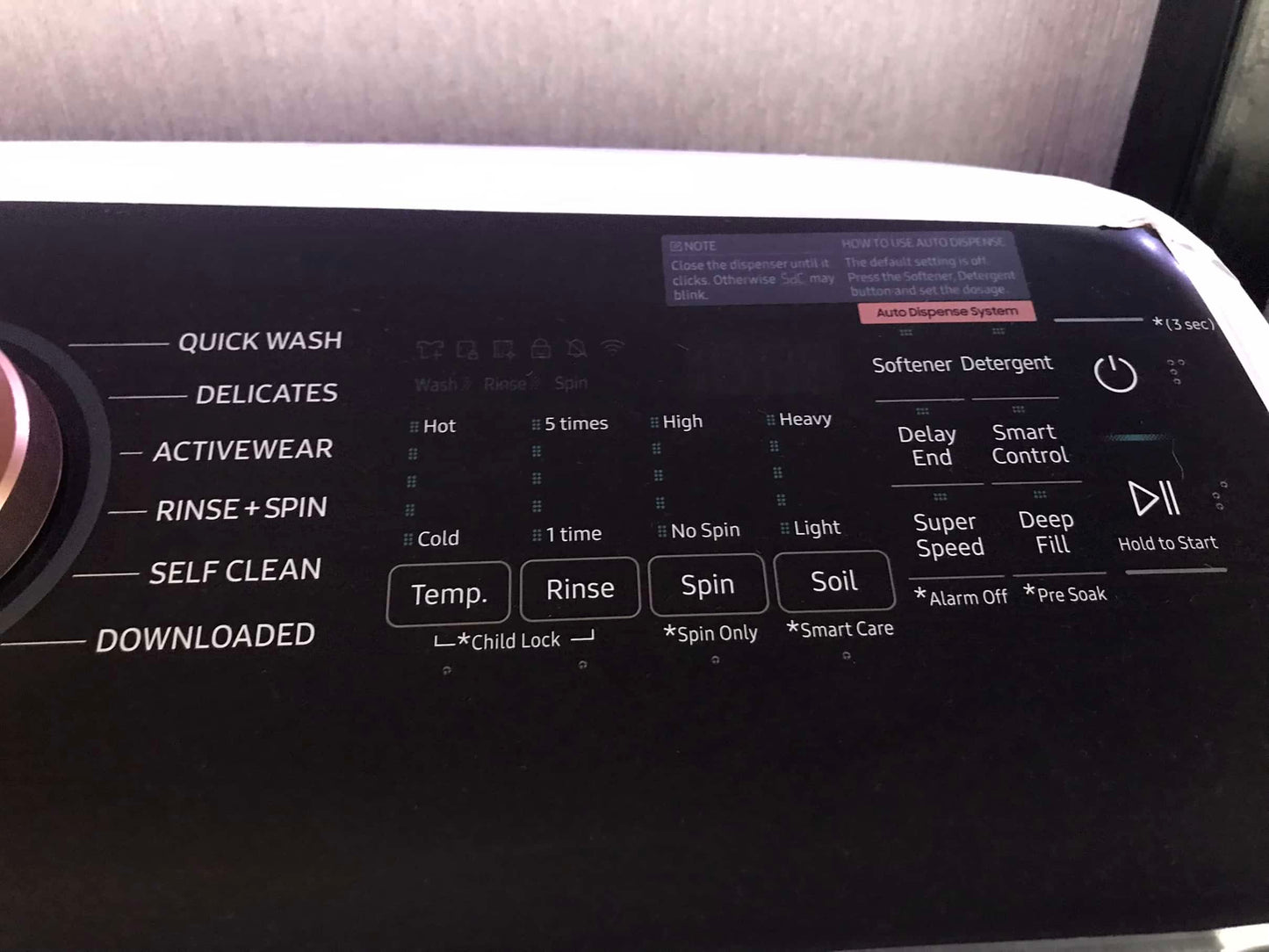 🔥HOT DEAL ★ Samsung Open Box 5.5 cu. ft. Smart High-Efficiency Top Load Washer with Impeller and Auto Dispense System and 7.4 cu. ft. Smart High-Efficiency Vented GAS Dryer with Steam Sanitize+ in Brushed Black WD816