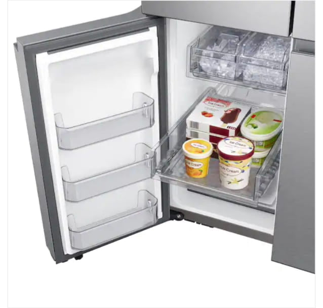★ Samsung Open Box 22.8 cu. ft. 4-Door Flex French Door Smart Refrigerator in Fingerprint Resistant Stainless Steel, Counter Depth 36 in RF306 - ST2