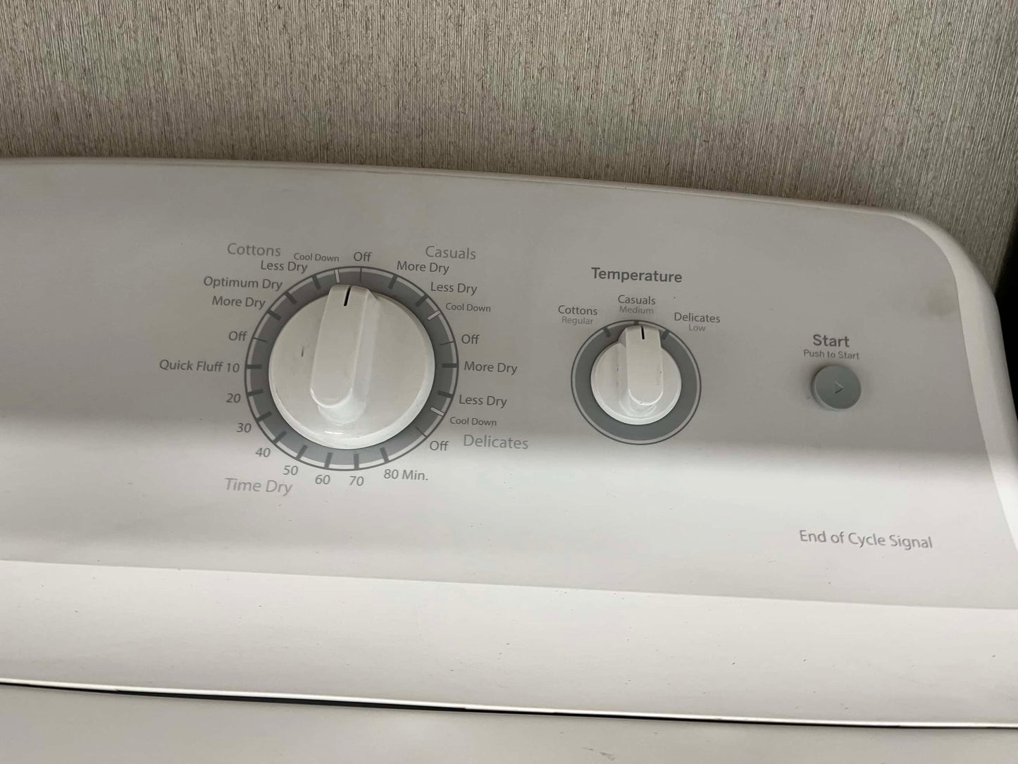 - Item: #D732 Hotpoint side x side washer and open box dryer set GAS large capacity 27”