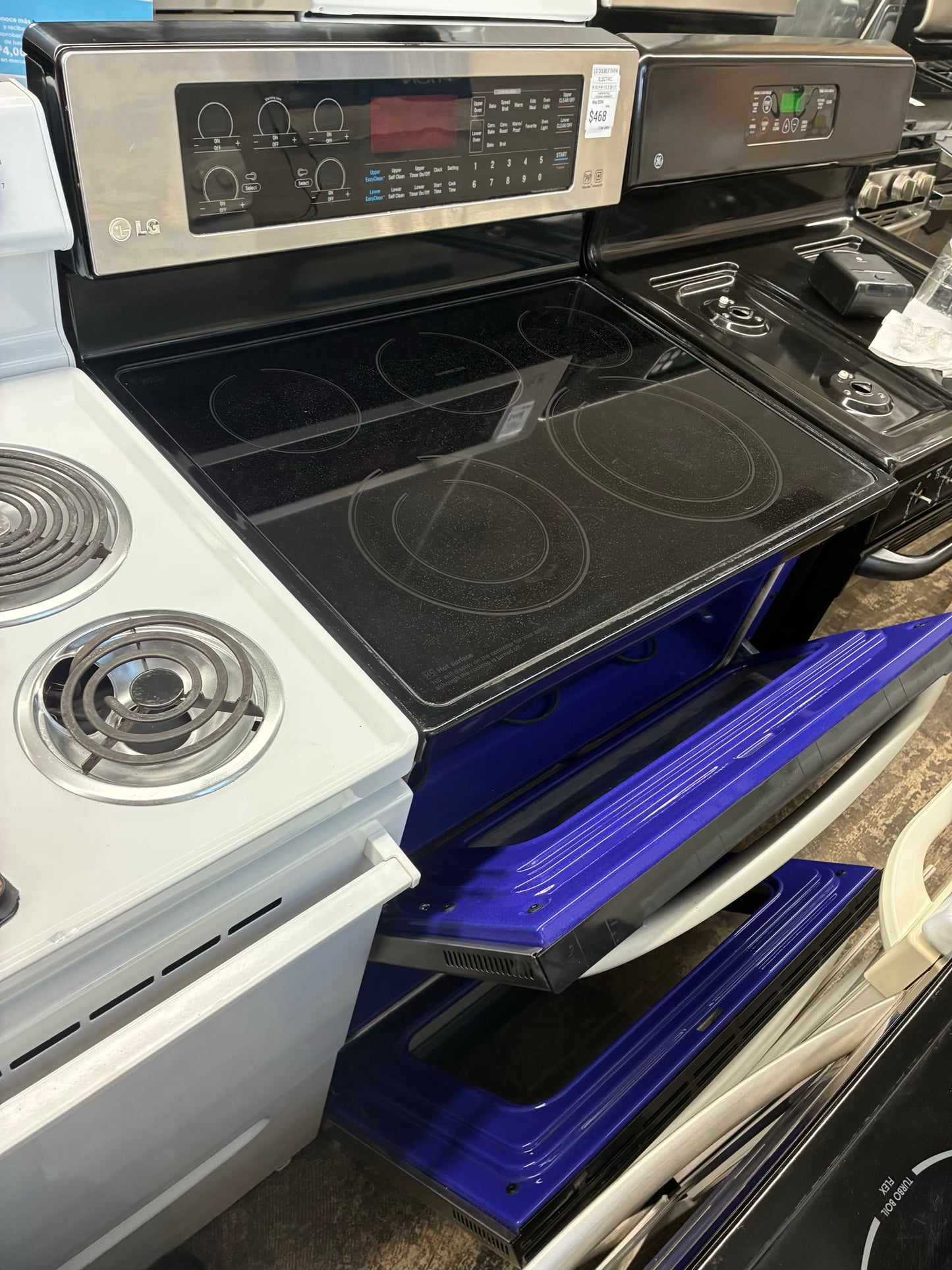 LG range stainless steel 30” double oven Electric