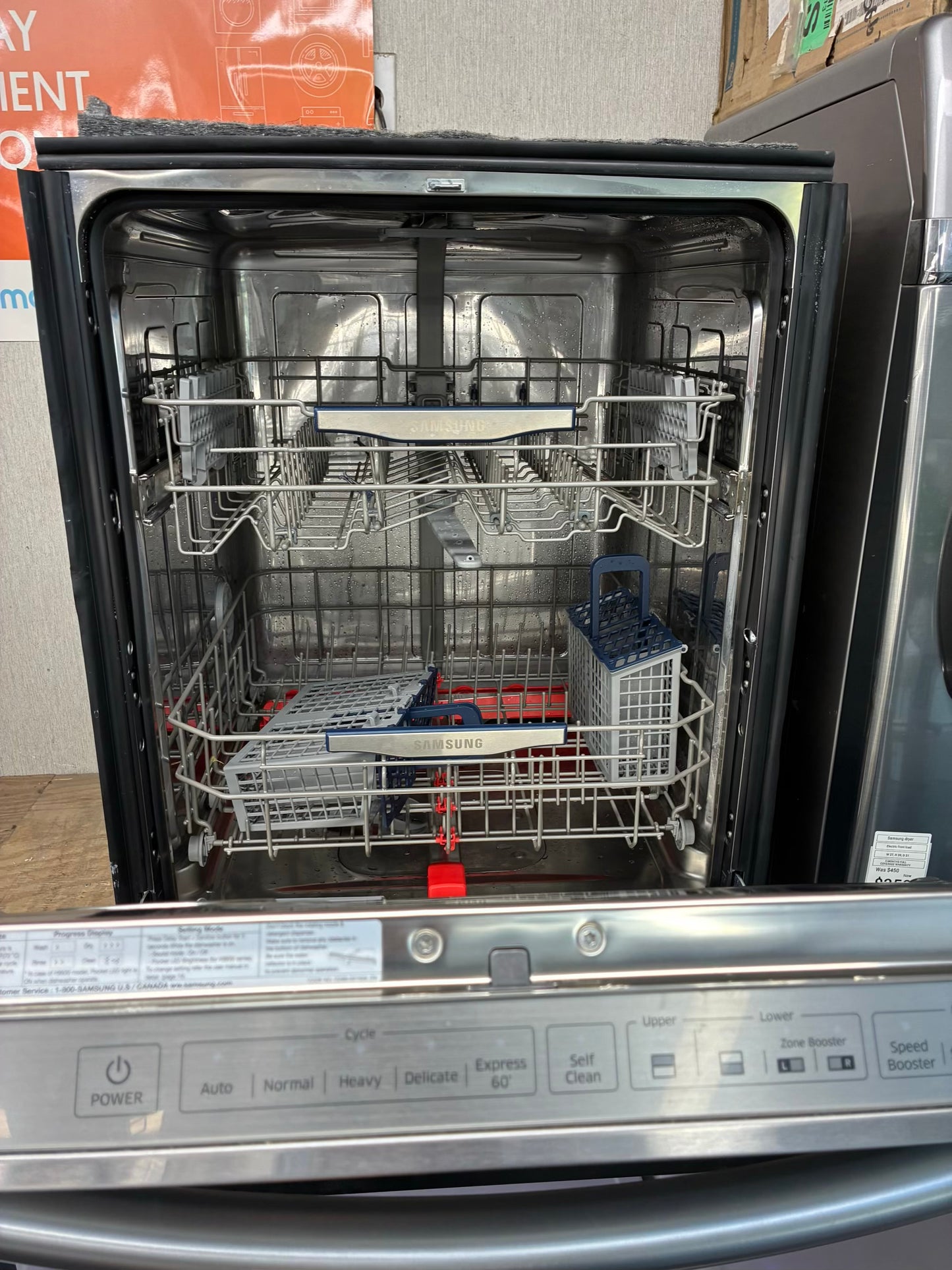 Samsung Dishwasher 24” stainless steel