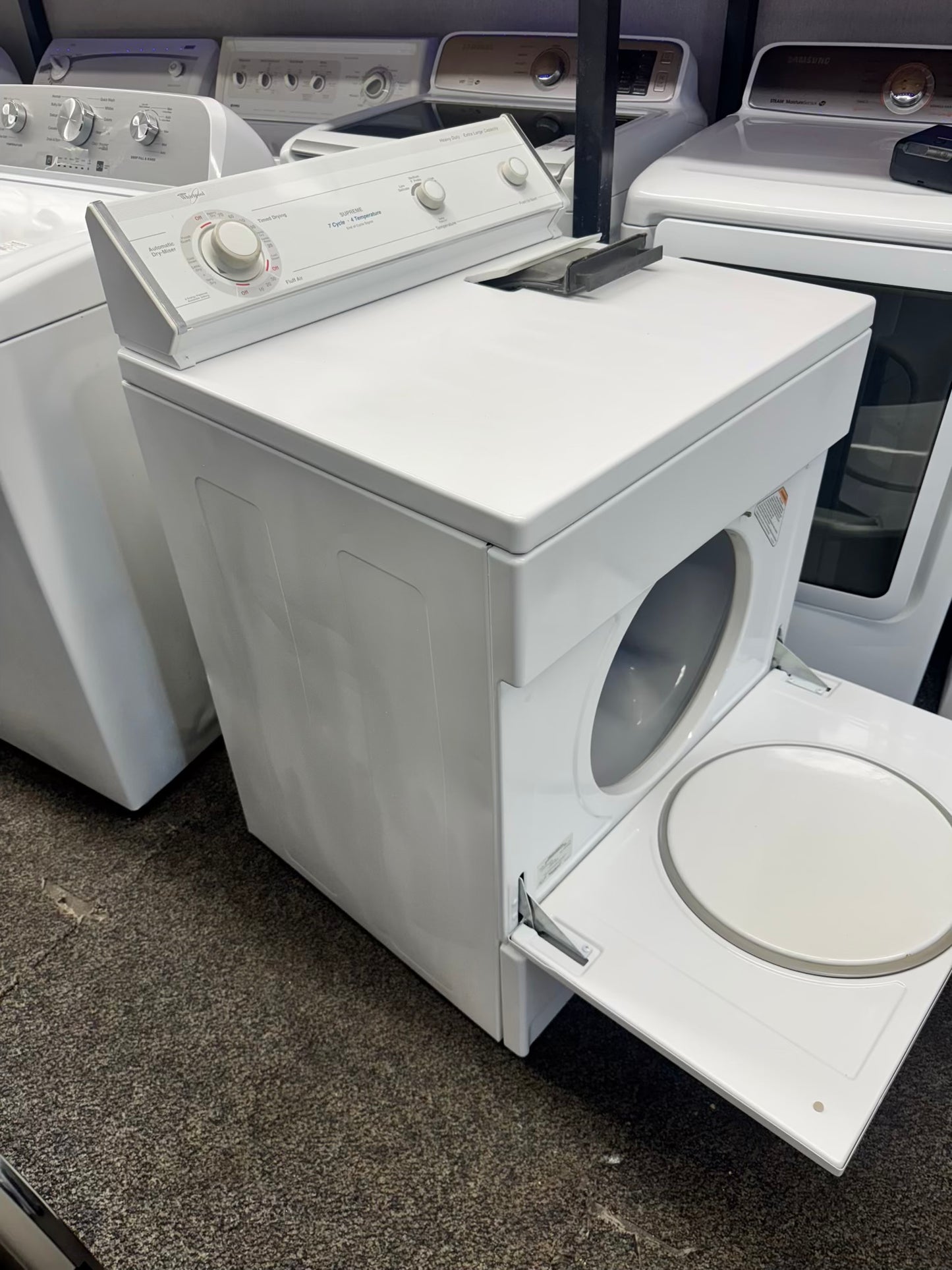 Whirpool supreme heavy duty extra large capacity electric dryer 220vlt