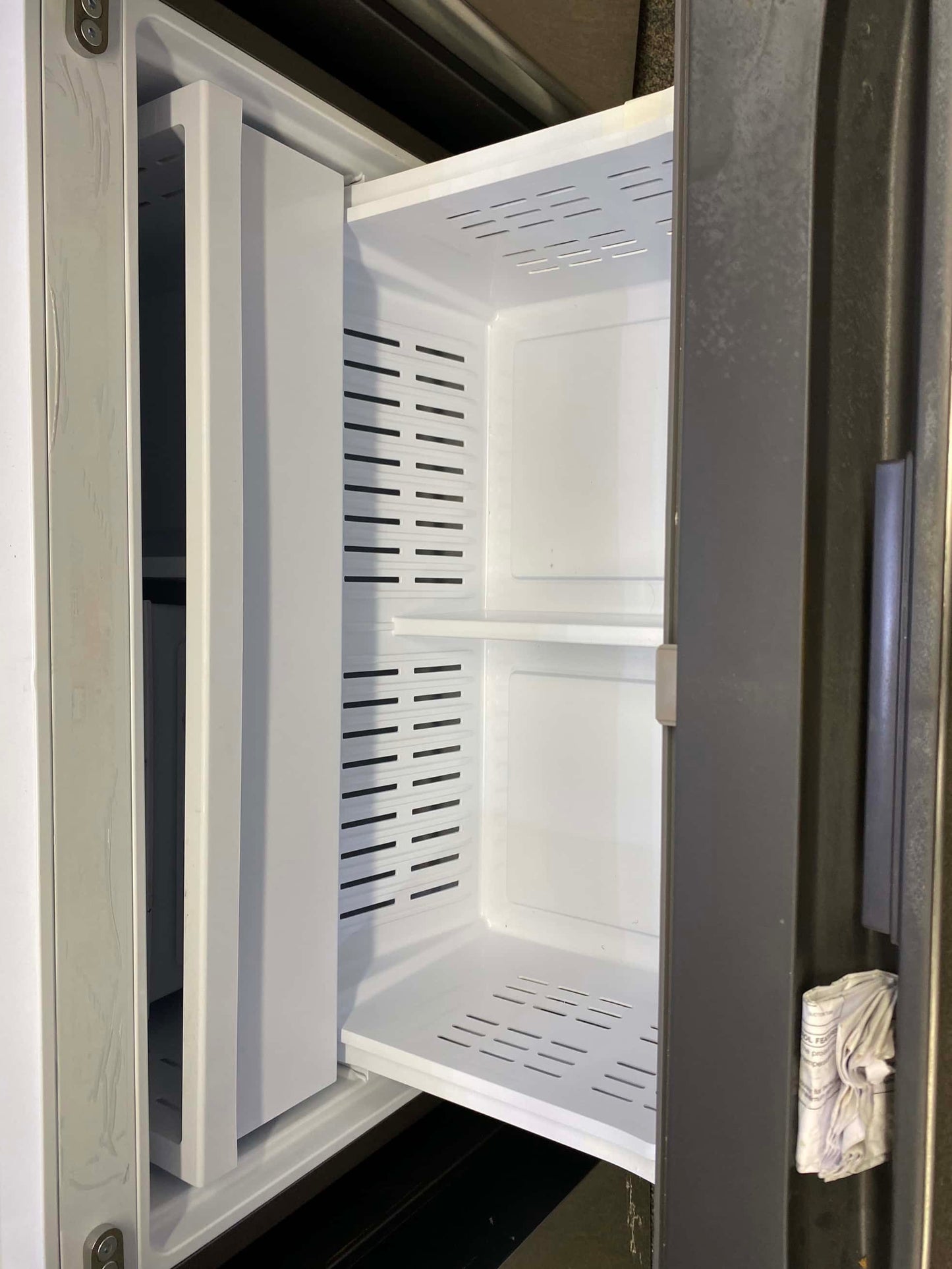 ITEM: RF1075 Samsung 31 cu. ft. Mega Capacity 3-Door French Door Refrigerator with Four Types of Ice in Stainless Steel 36”