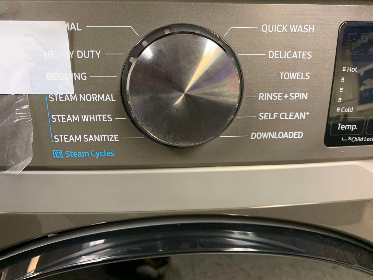 š„ HOT DEAL ā
Samsung Open Box 4.5 cu. ft. Smart High-Efficiency Front Load Washer with Super Speed & 7.5 cu. ft. Smart Stackable Vented electric Dryer with Steam Sanitize+ in champagne 27 in WD719
