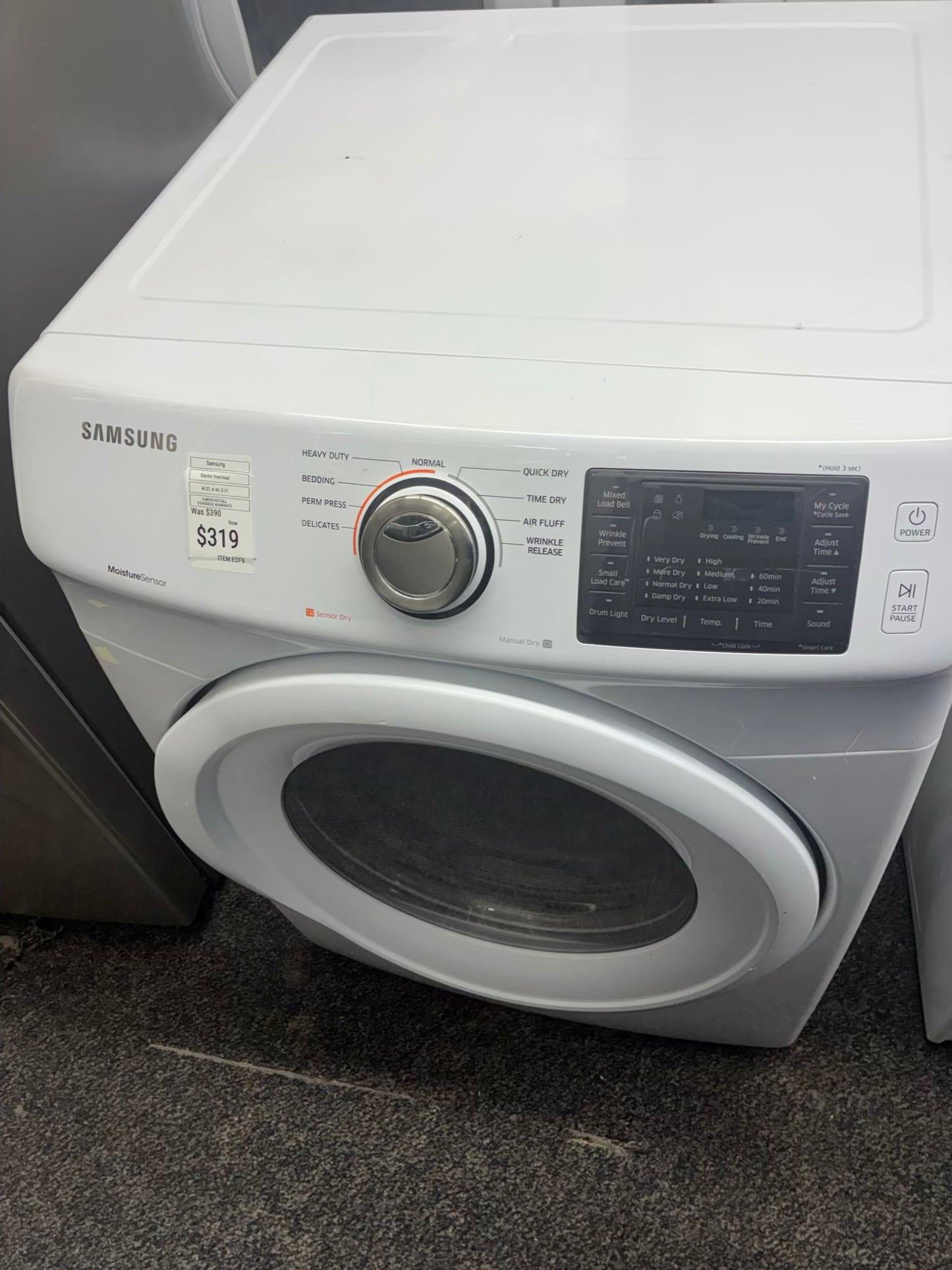 Samsung Electric Dryer 27”white