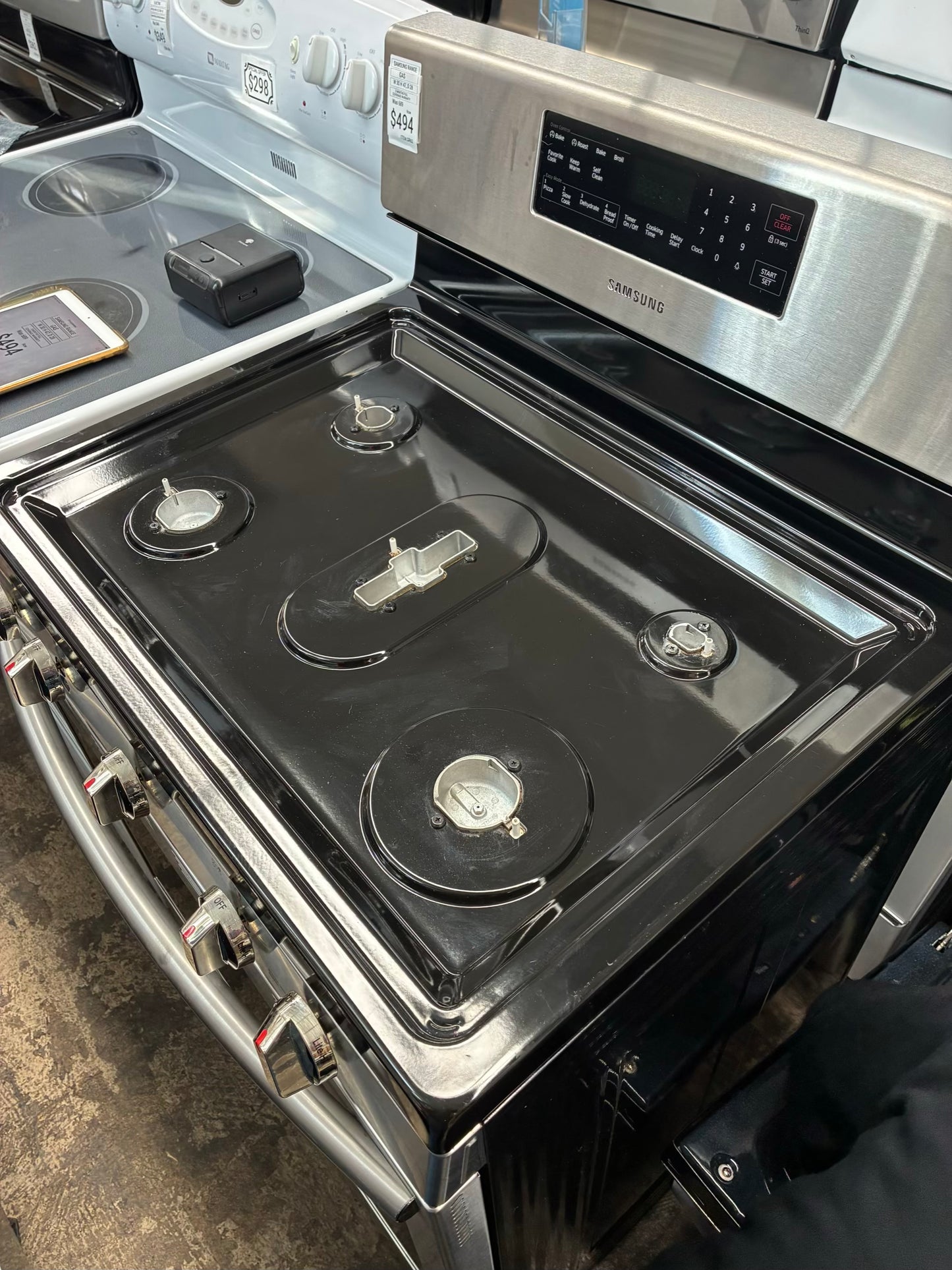 Samsung range 5 burner stainless steel 30”