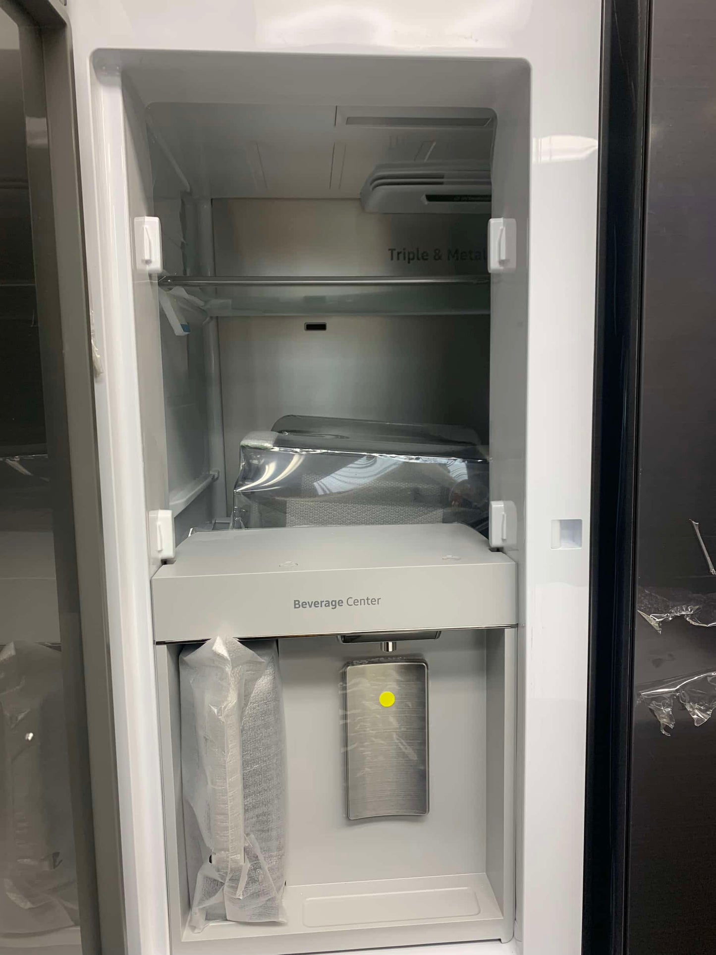★ Samsung Open Box 22.8 cu. ft. 4-Door Flex French Door Smart Refrigerator in Fingerprint Resistant Stainless Steel, Counter Depth 36 in RF306 - ST2