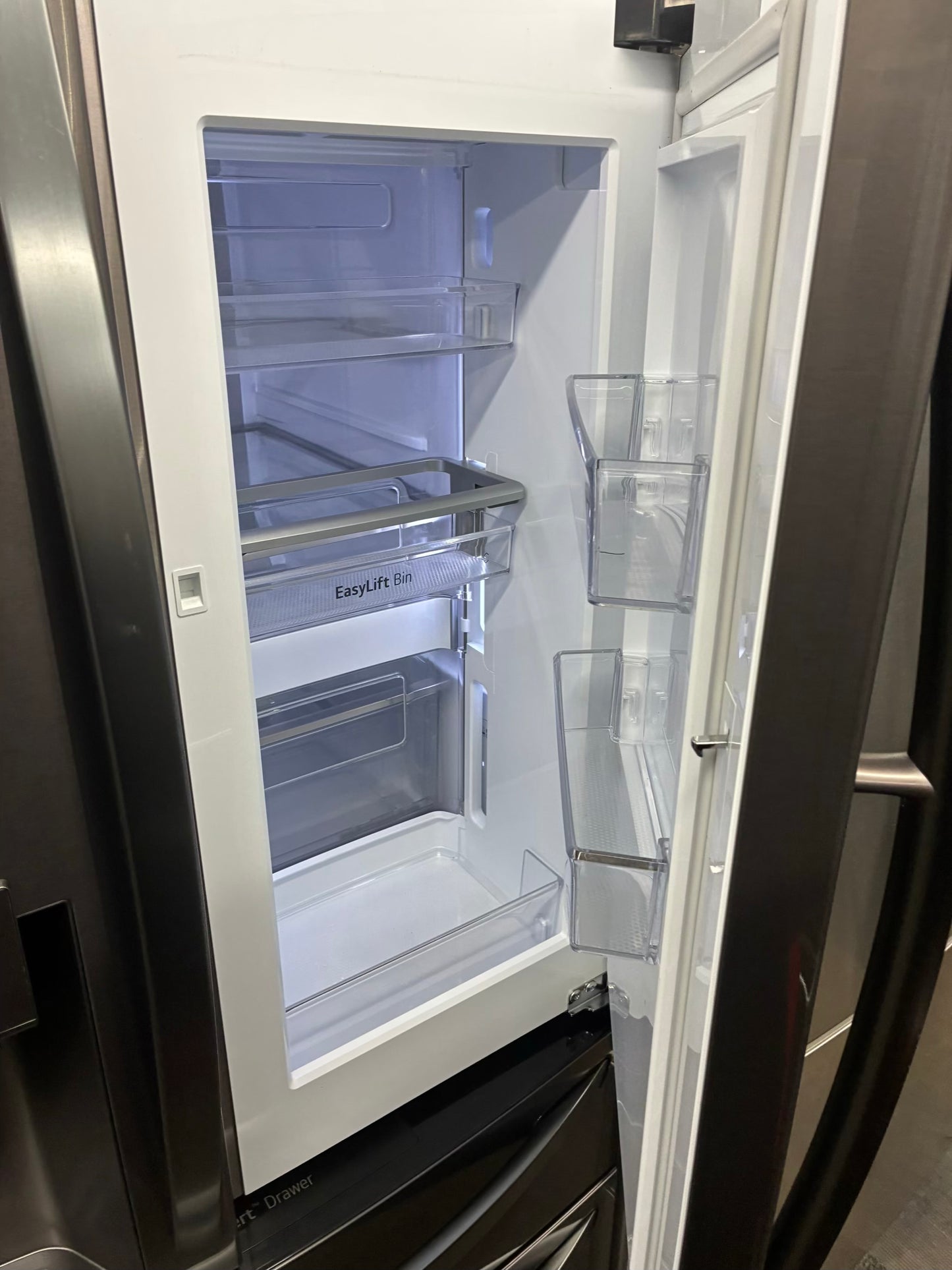 LG french door refrigerator slate stainless steel with ice maker 36”