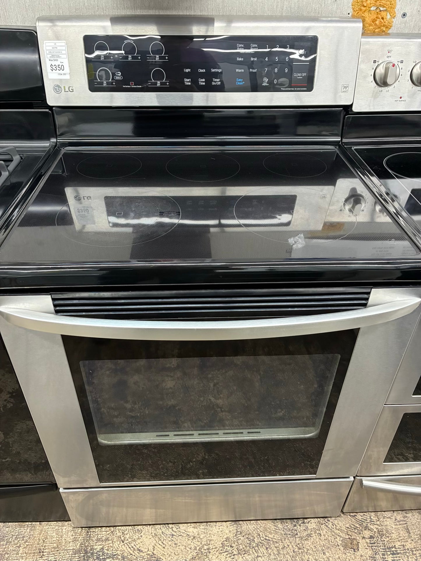 LG range 5 burner 30 inch stainless steel