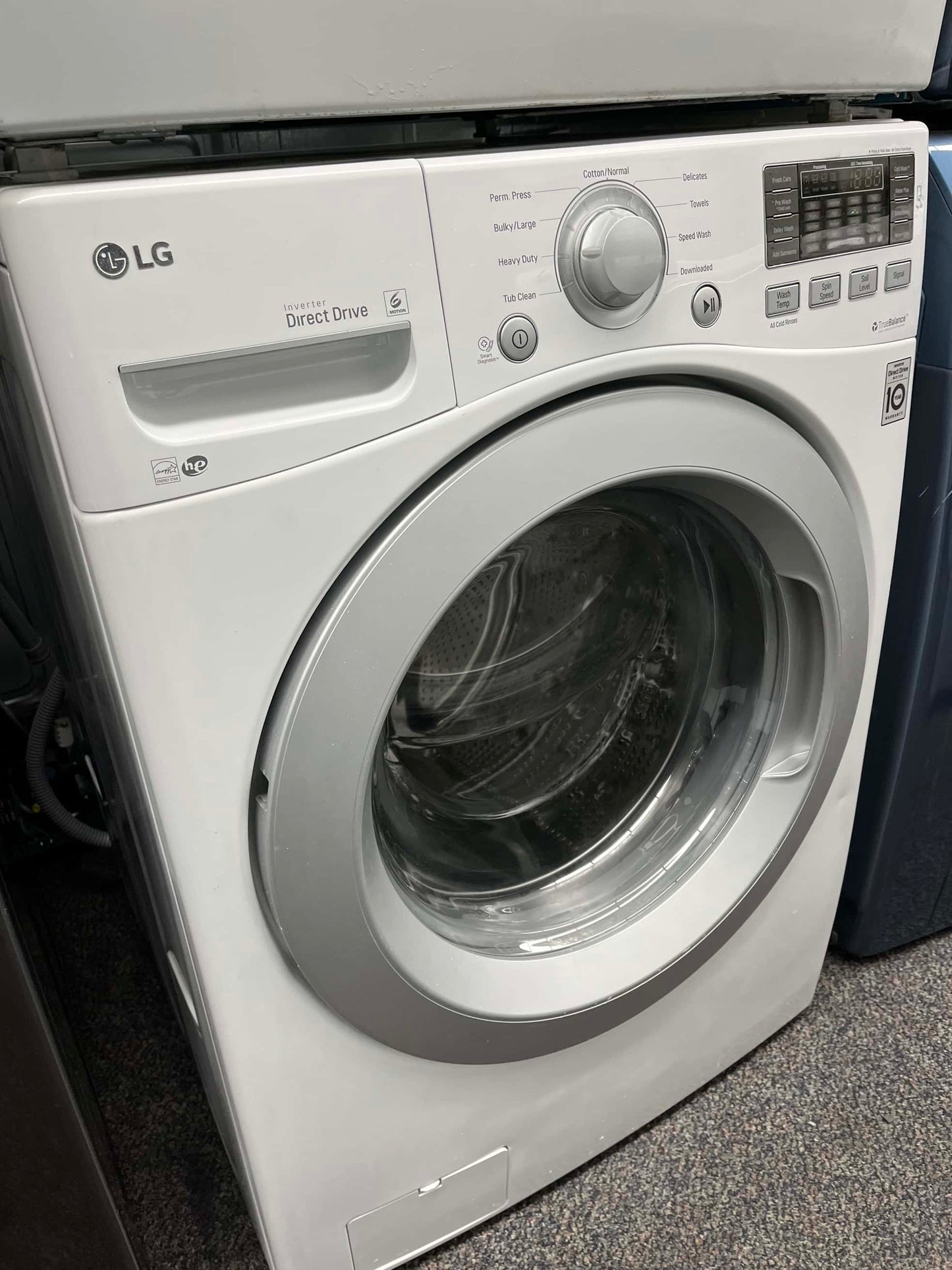 - Item: #ED19K LG high efficiency and electric dryer stainless steel drum front load ,stackable or side by side 27”