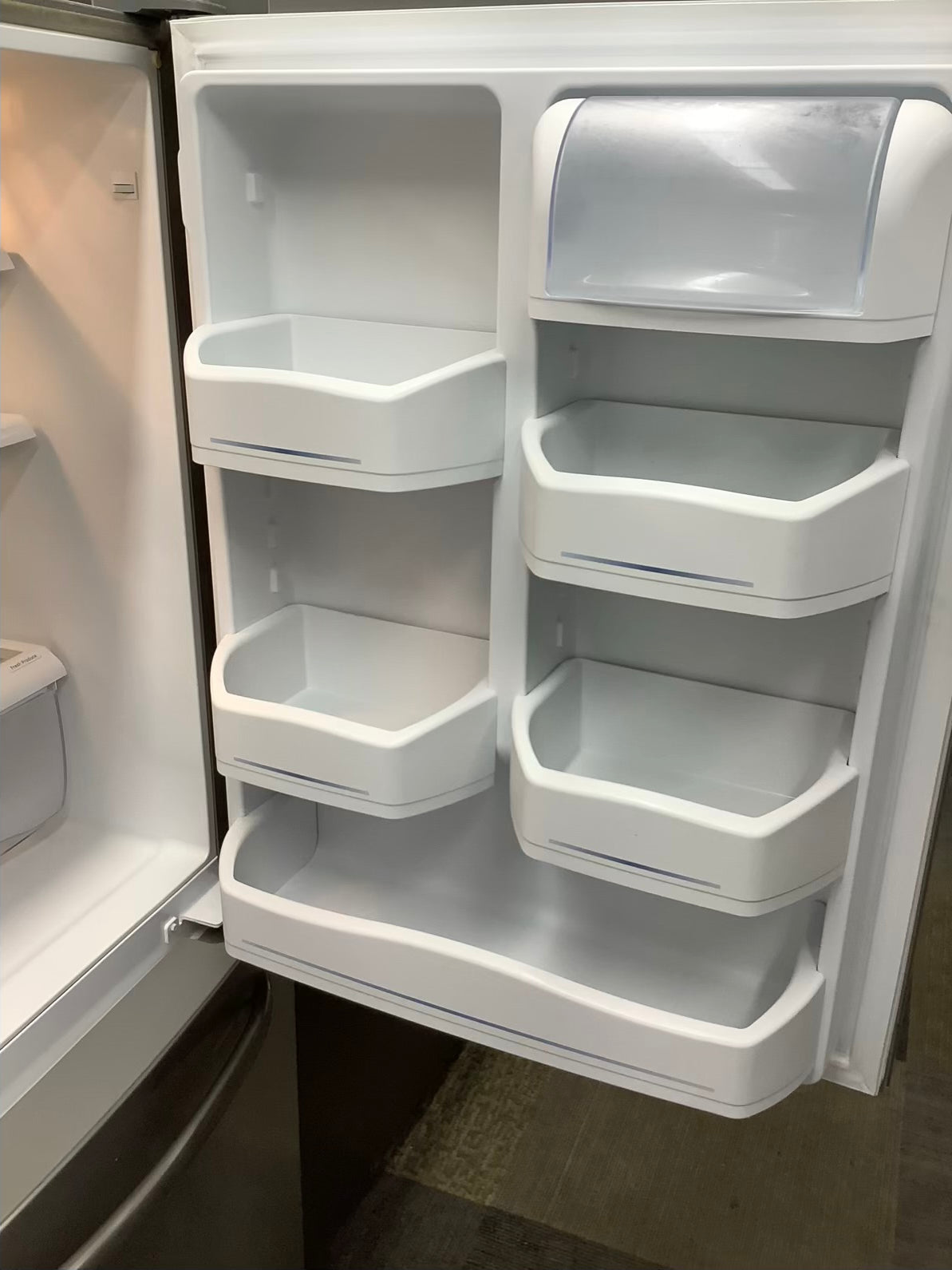 Stainless steel GE Bottom Freezer Refrigerator