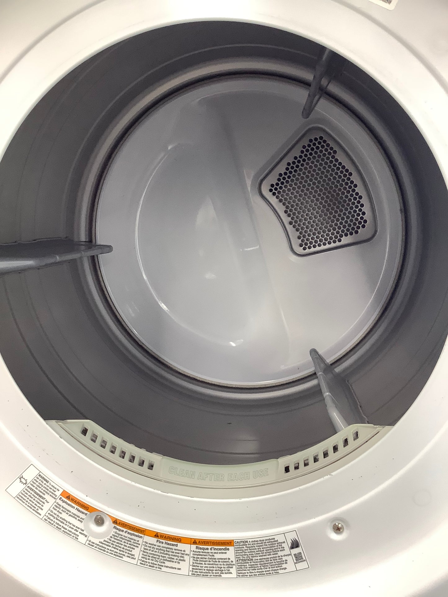 LG front load electric dryer 220v large capacity stackable 27”