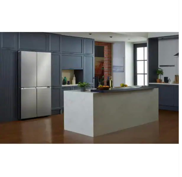 ★ Samsung Open Box 22.8 cu. ft. 4-Door Flex French Door Smart Refrigerator in Fingerprint Resistant Stainless Steel, Counter Depth 36 in RF306 - ST2