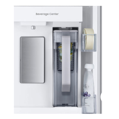 ⭐️ CYBER MONDAY ★ Samsung 33” Open Box - 25 cu. ft. 3-Door French Door Smart Refrigerator with Beverage Center - Stainless Steel RF302