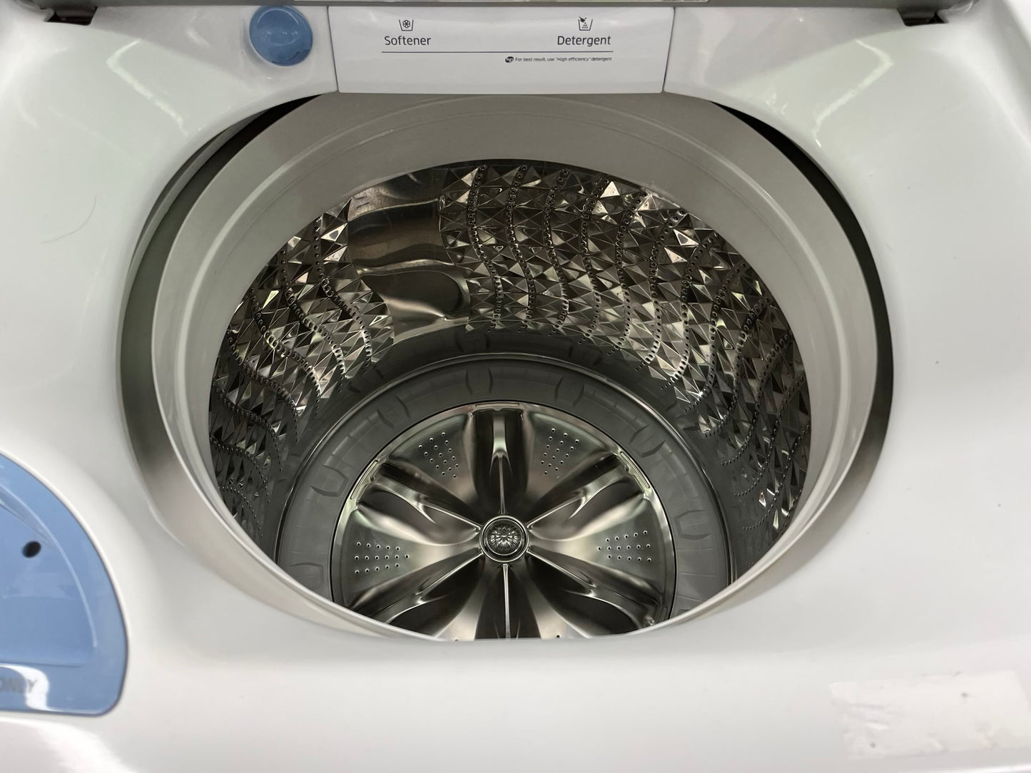 ^ ITEM #W88E Samsung top load washer large capacity side x side 27”