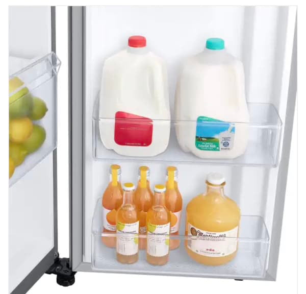 ★ Samsung Open Box 36 in. 28 cu. ft. Smart Side by Side Refrigerator in Fingerprint-Resistant Stainless Steel, Standard Depth RF539