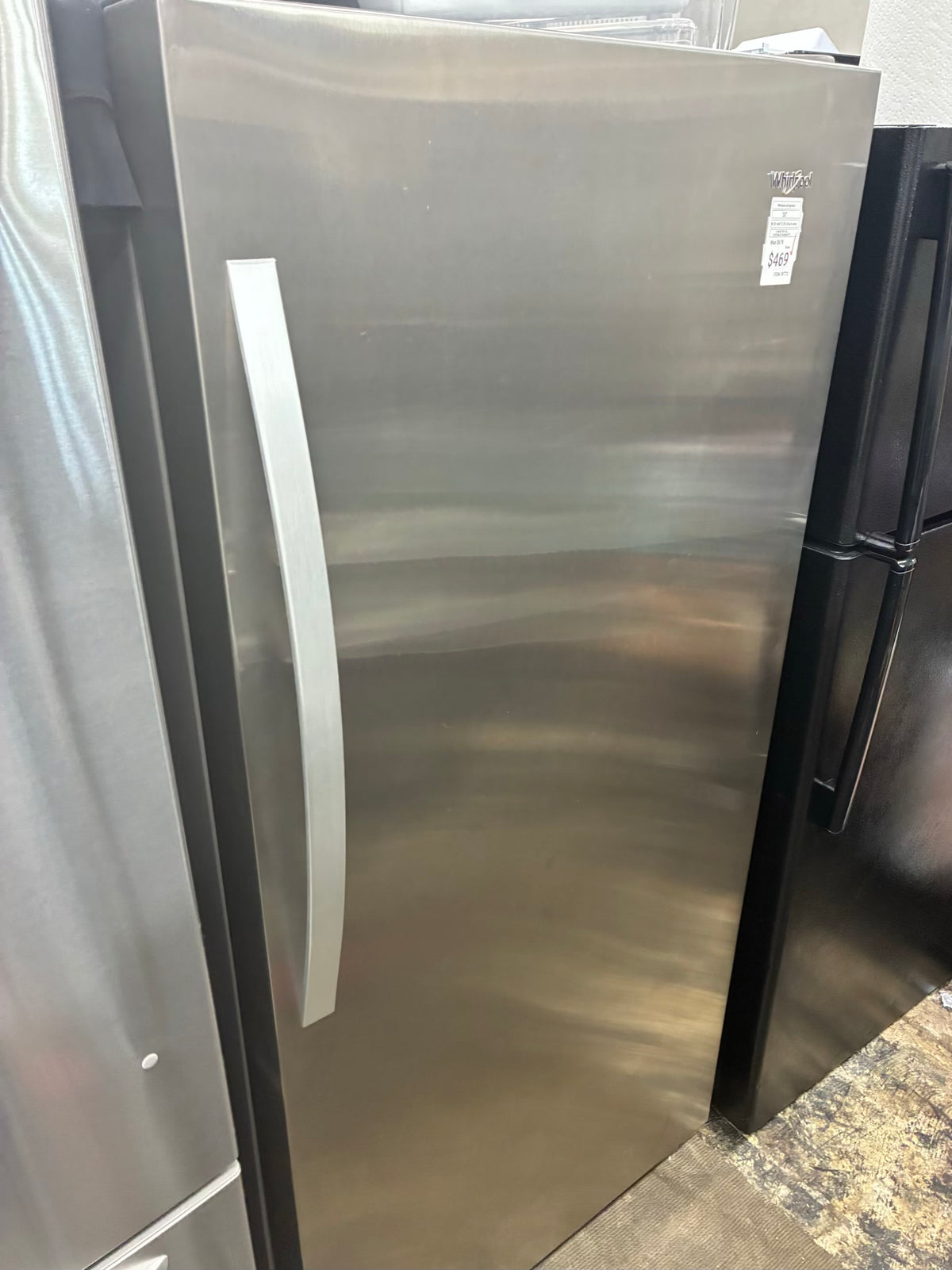 Whirlpool refrigerator 30” stainless steel
