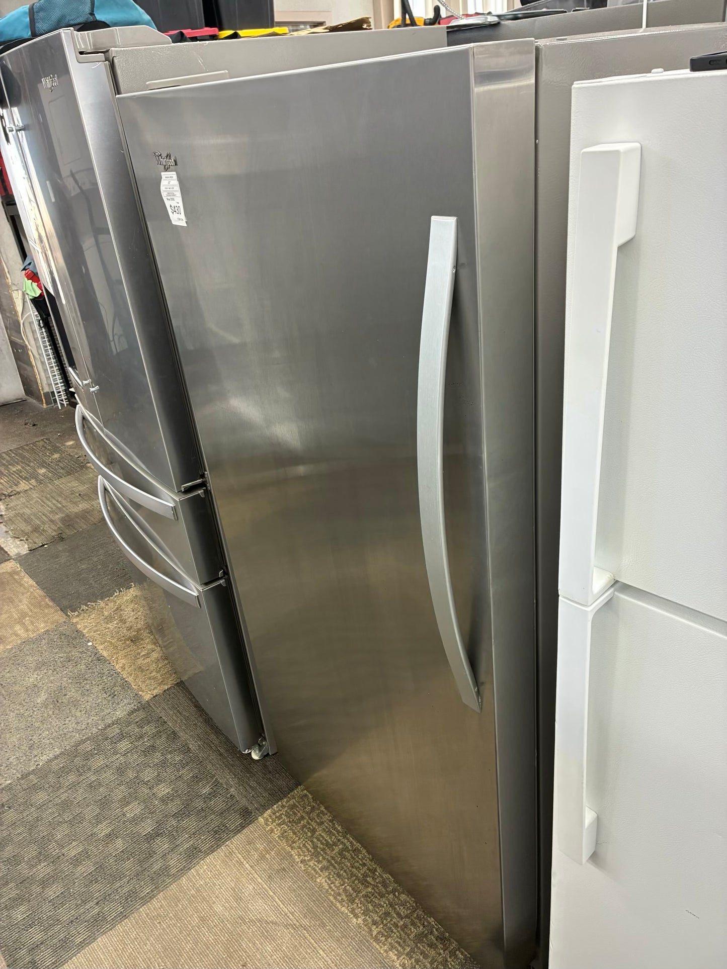 Whirlpool chest freezer stainless steel 30”