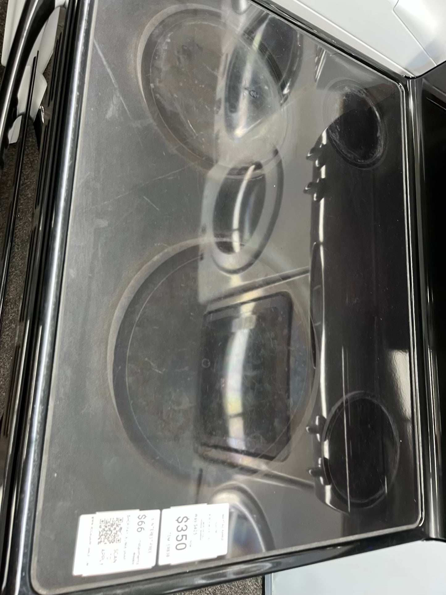 ^ ITEM #ER83B Maytag double oven electric black range 4 burner 30 inch