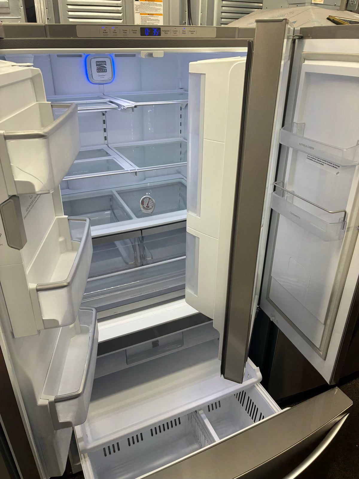 Kenmore French door refrigerator stale stainless steel 36” ice maker water dispenser