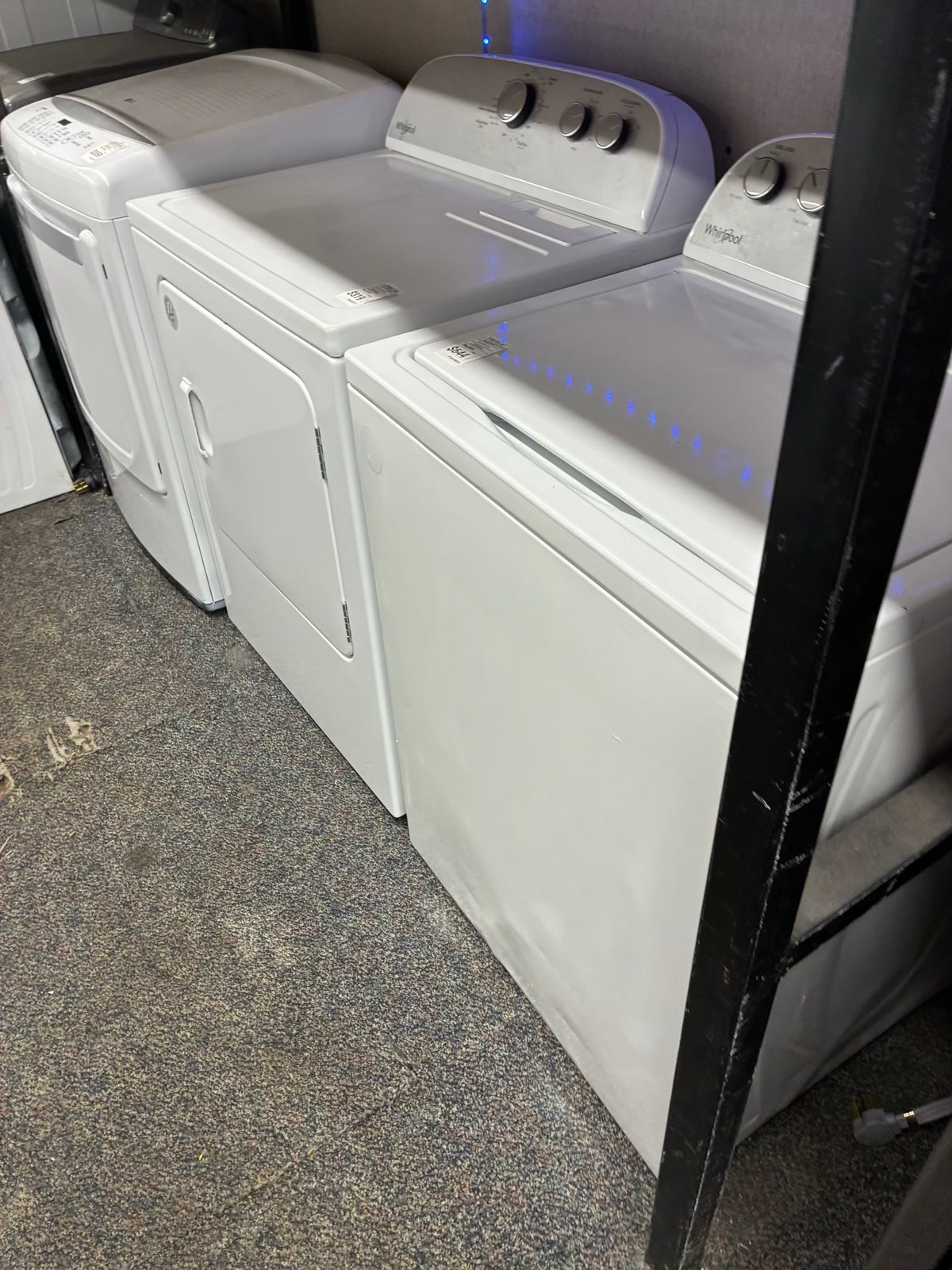 Whirlpool electric washer and dryer 27” top load