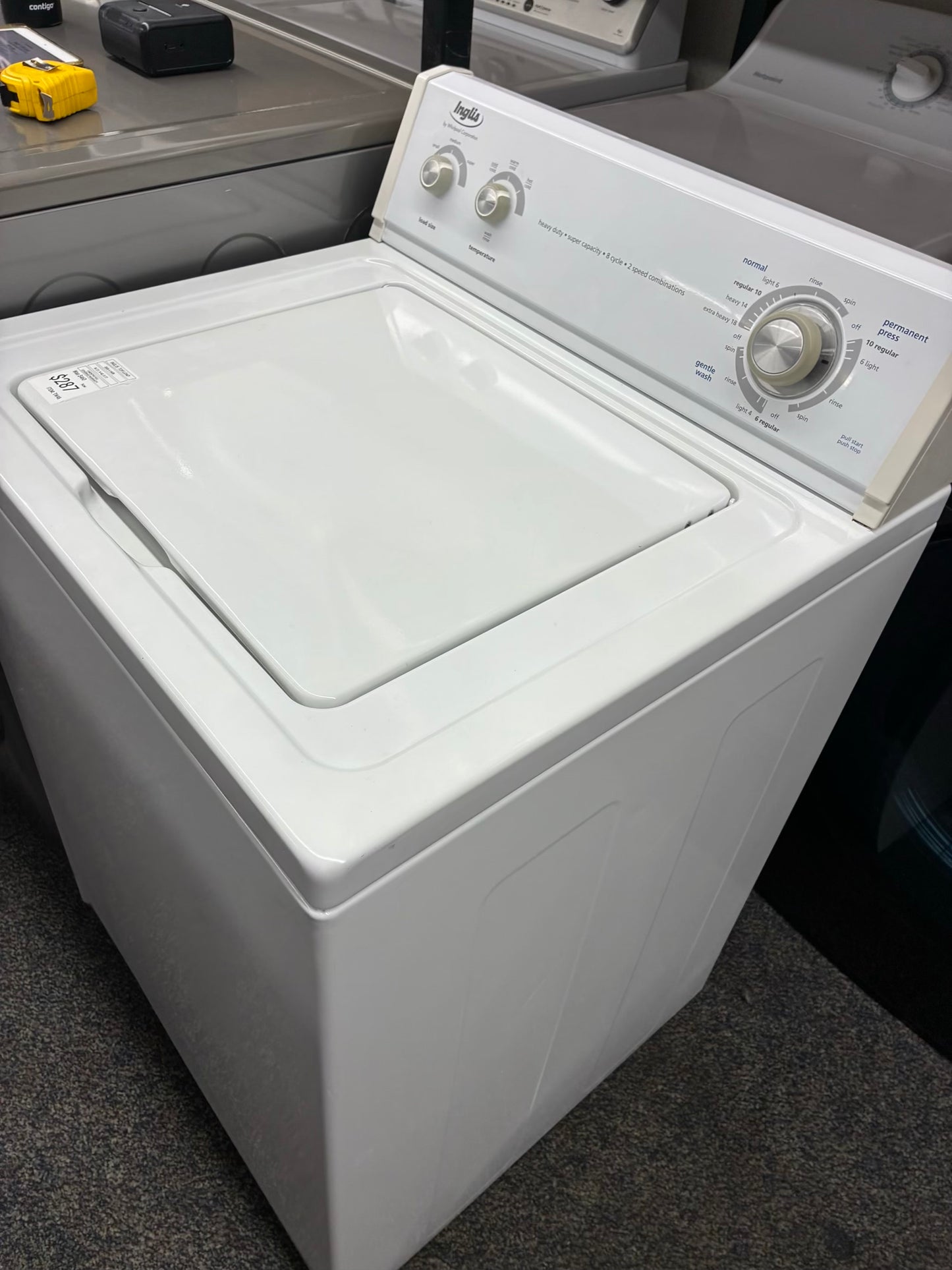 INGLIS top load washer large capacity side x side 27”