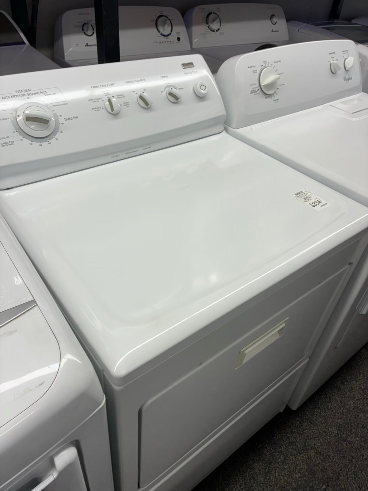Kenmore electric dryer 27” large capacity white