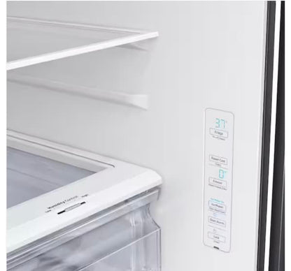 ⭐️ Mother’s Day ★ Samsung Open Box 35.75 in. W 28.2 cu. ft. 3-Door French Door Refrigerator in Fingerprint Resistant Black Stainless Steel, Standard Depth RF288