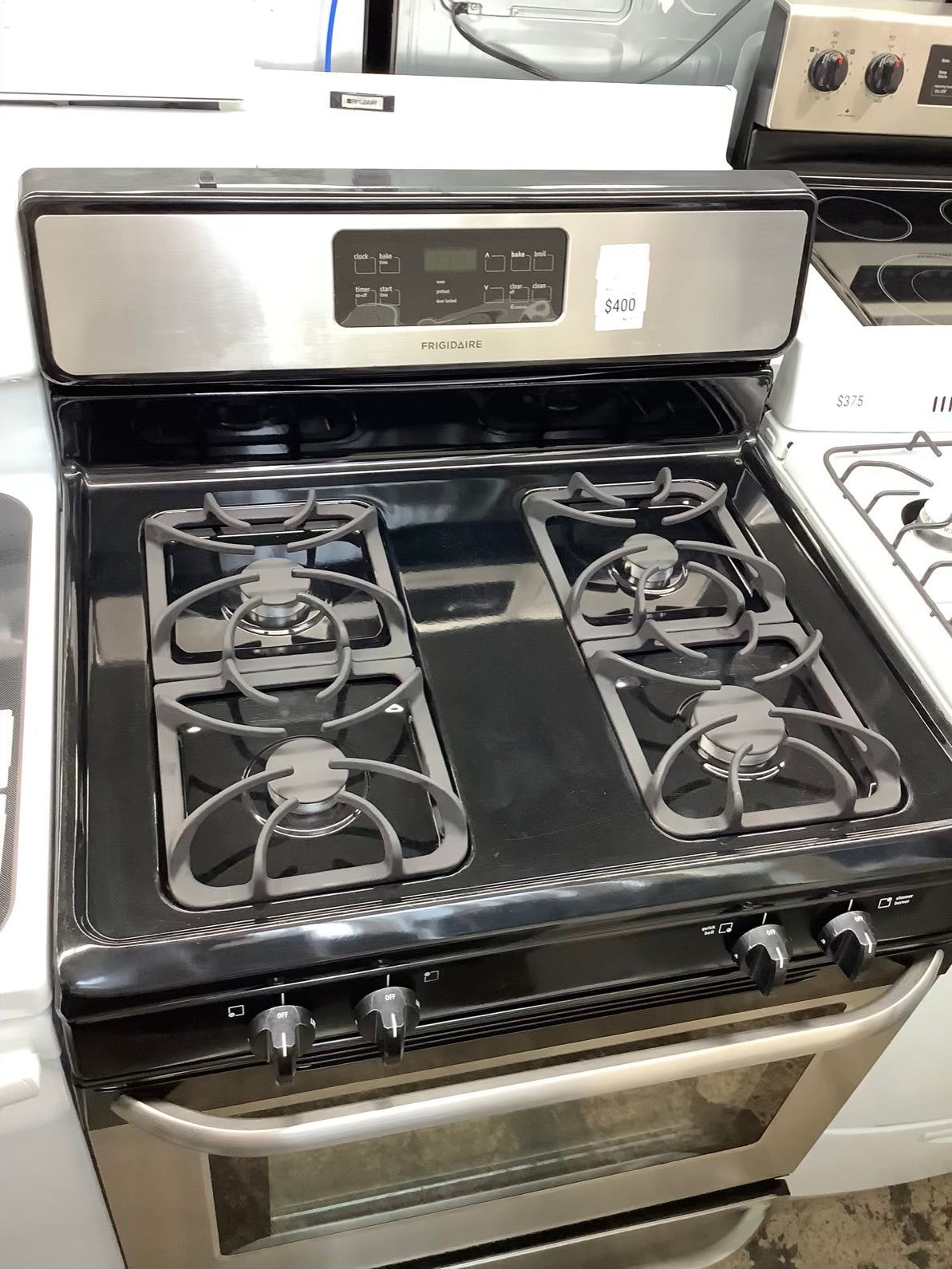 Frigidaire gas range stainless steel 4 burner